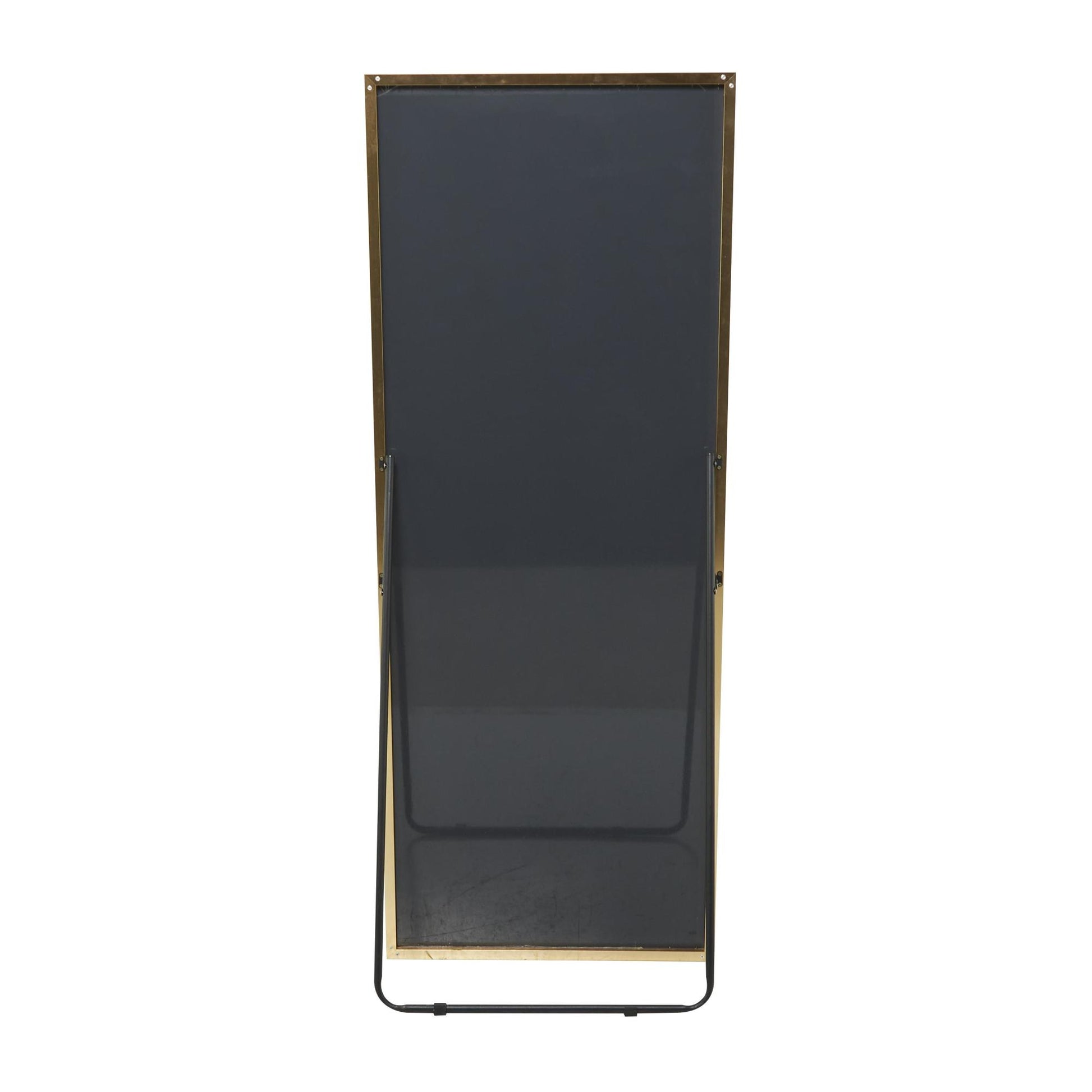 CosmoLiving by Cosmopolitan Gold Metal Room Floor Mirror with Stand