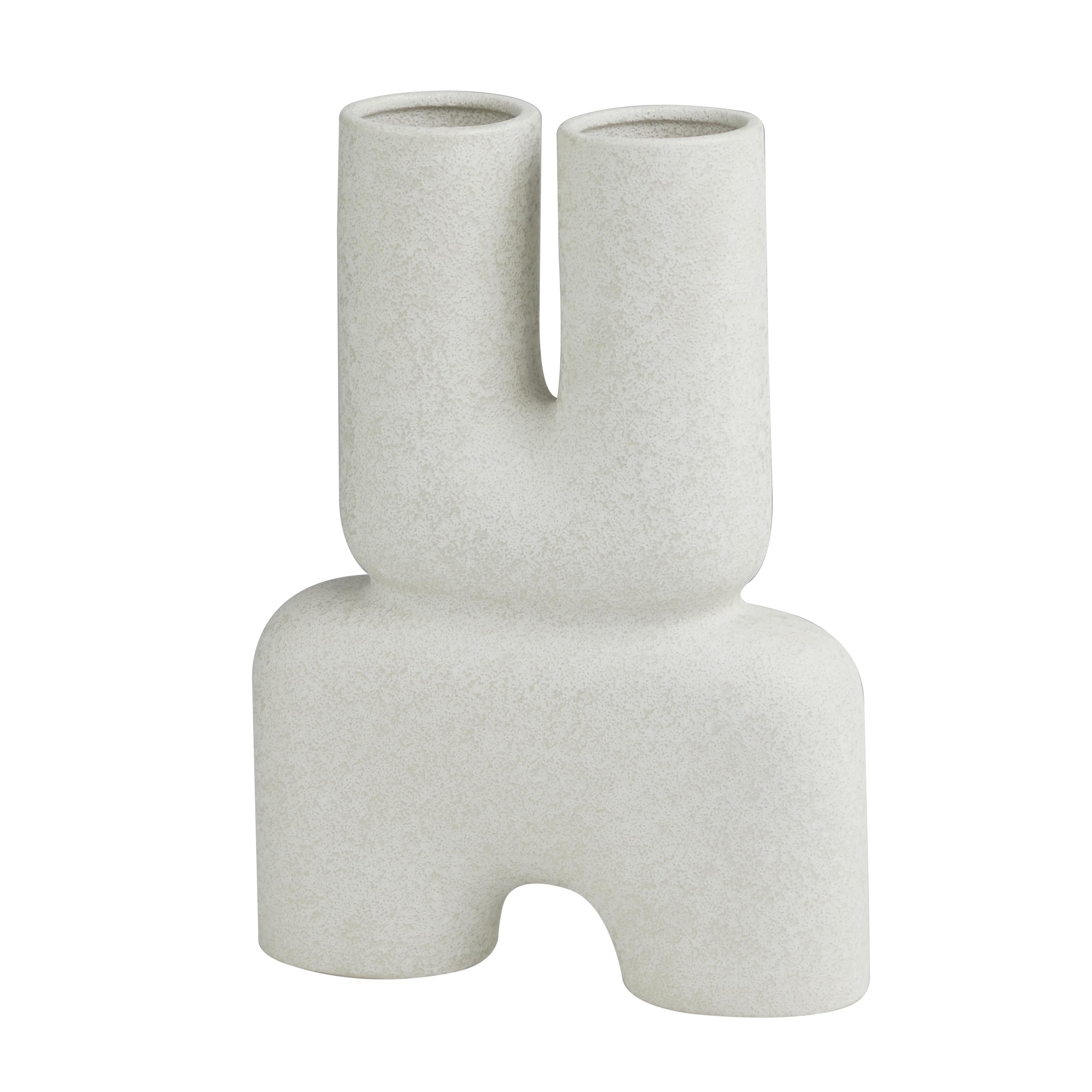 Abstract Ceramic U-Shaped Decorative Vase