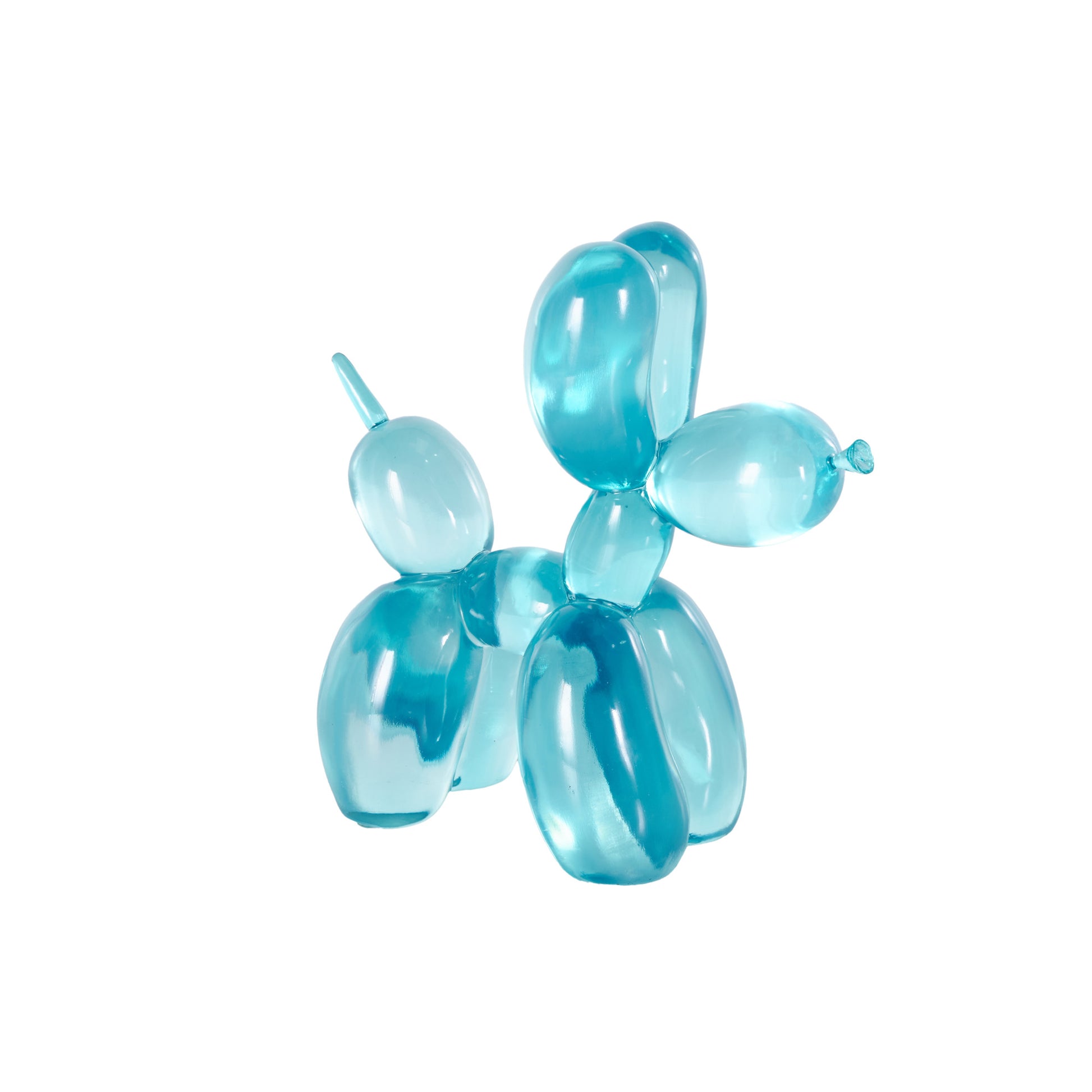 Dog Resin Tinted Balloon Decorative Sculpture