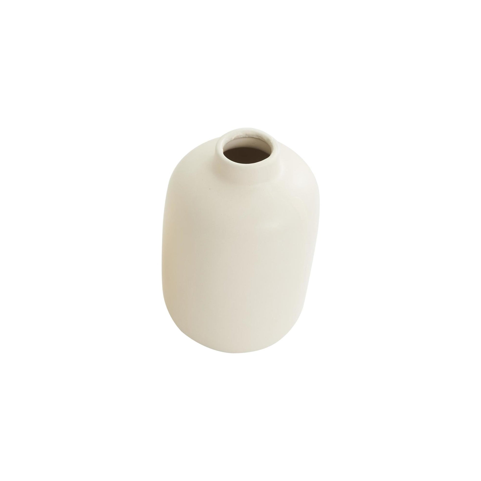 Cream Ceramic Decorative Vase