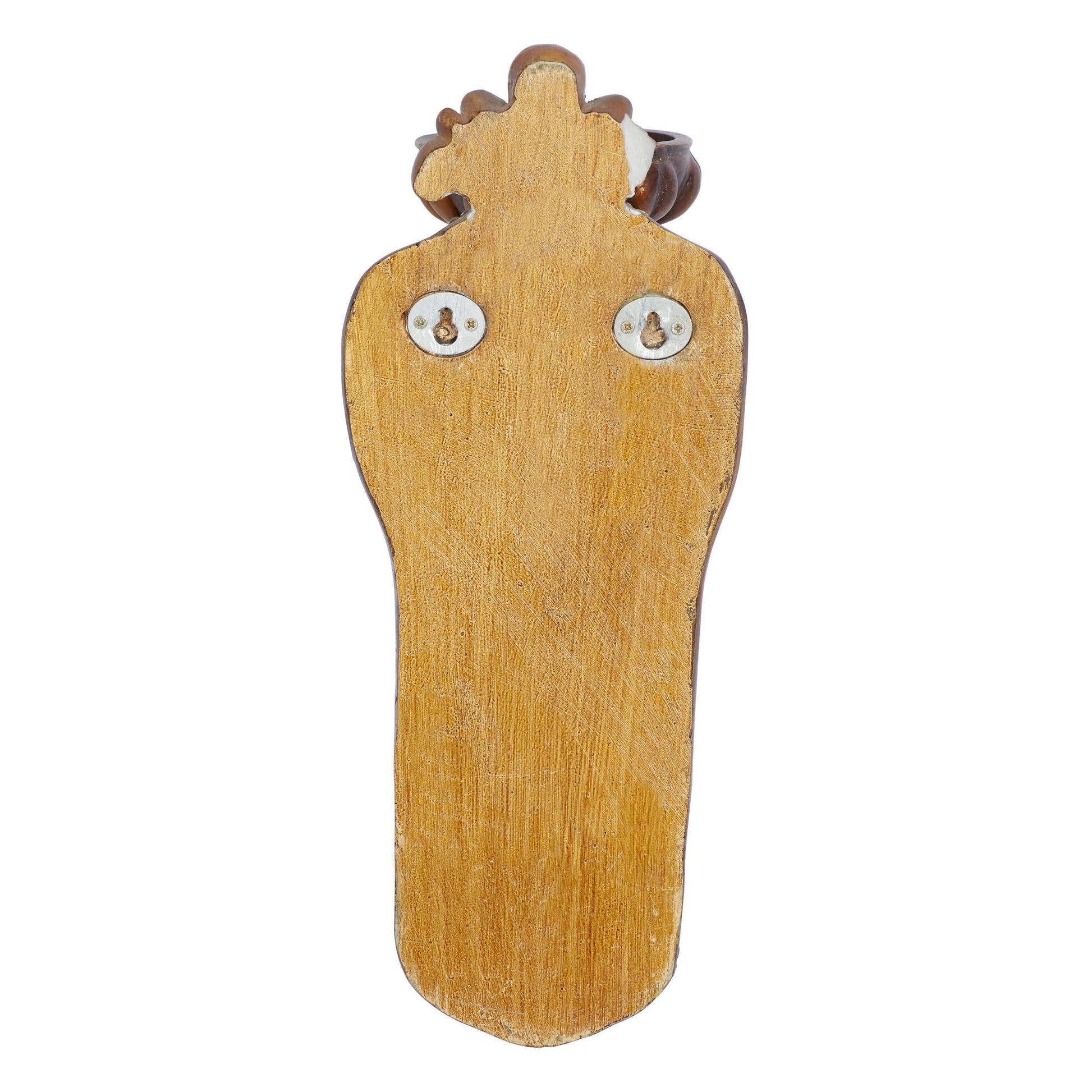 Scroll Bronze Polystone Single Candle Indoor Outdoor Wall Sconce