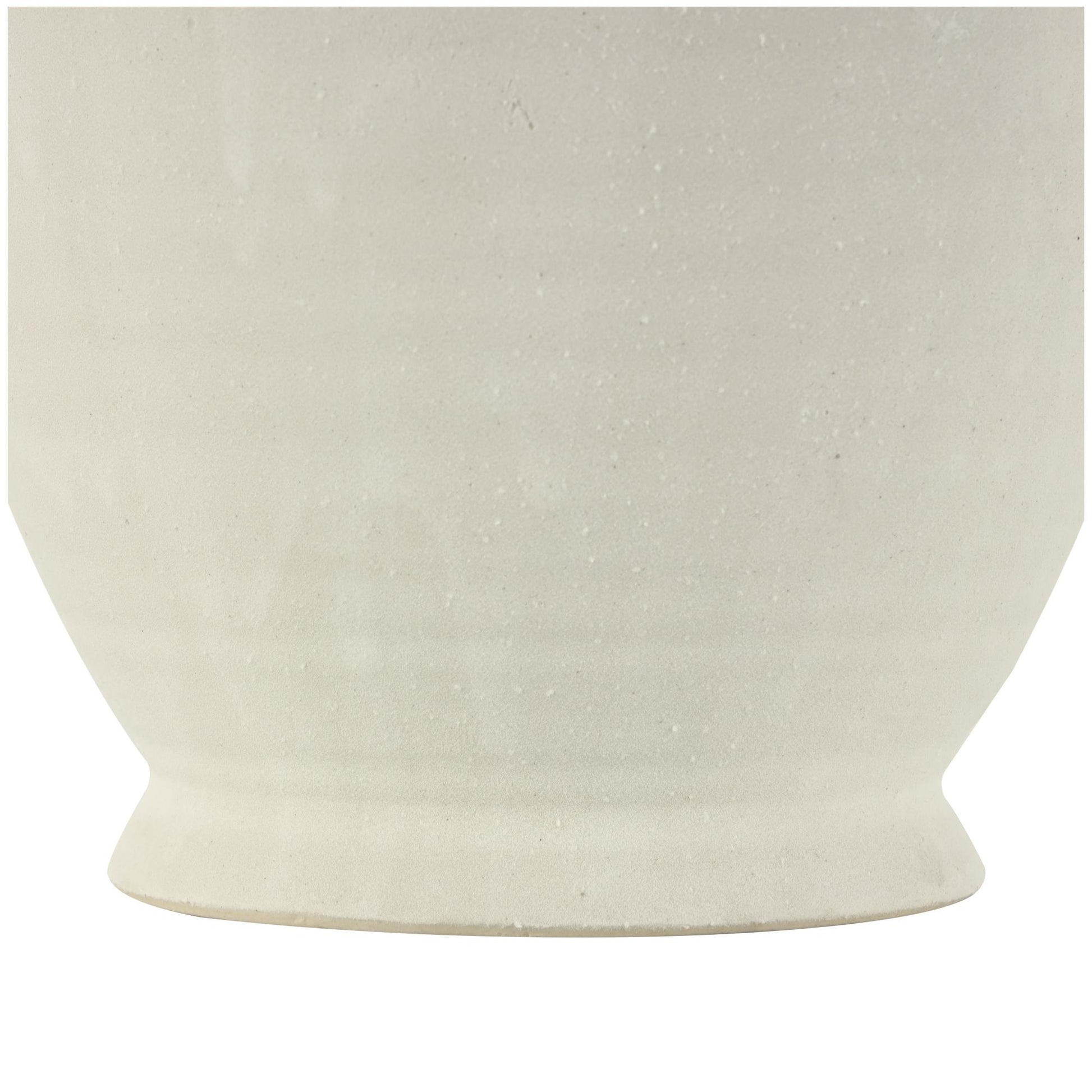 Ceramic Textured Decorative Vase with 4 Handles