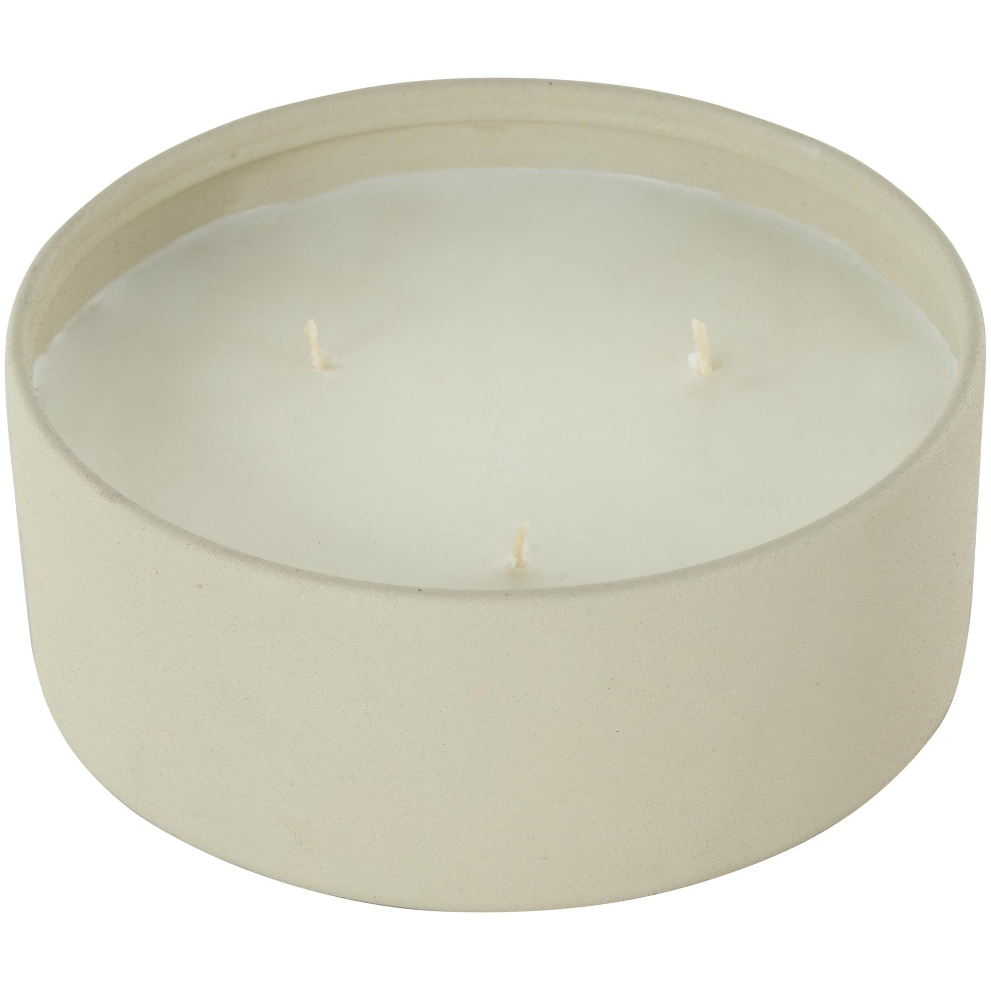 Metal Tangerine Splash Scented Textured 22oz 3 Wick Decorative Candle with White Wax