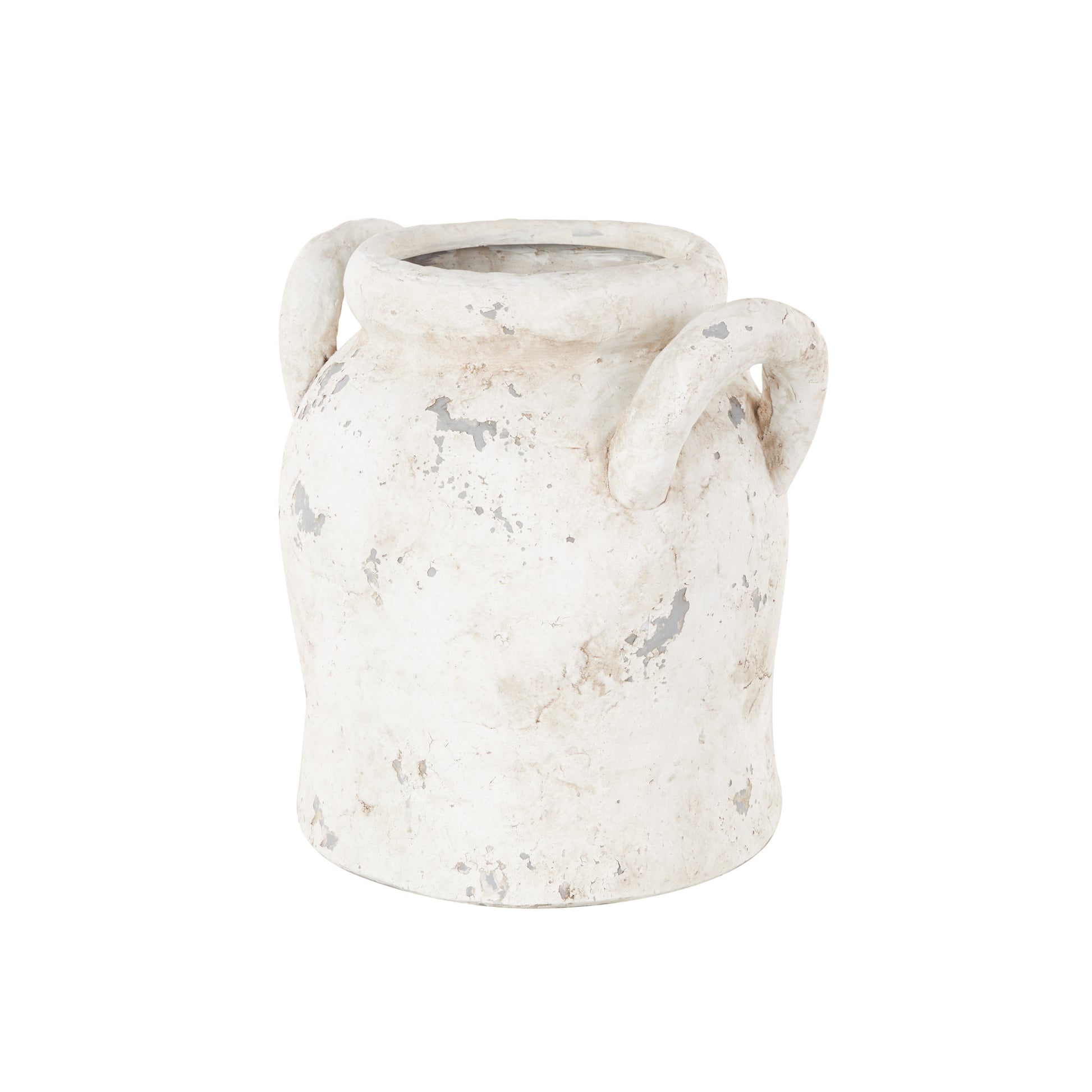Ceramic Antique Style Distressed Decorative Vase with Handles