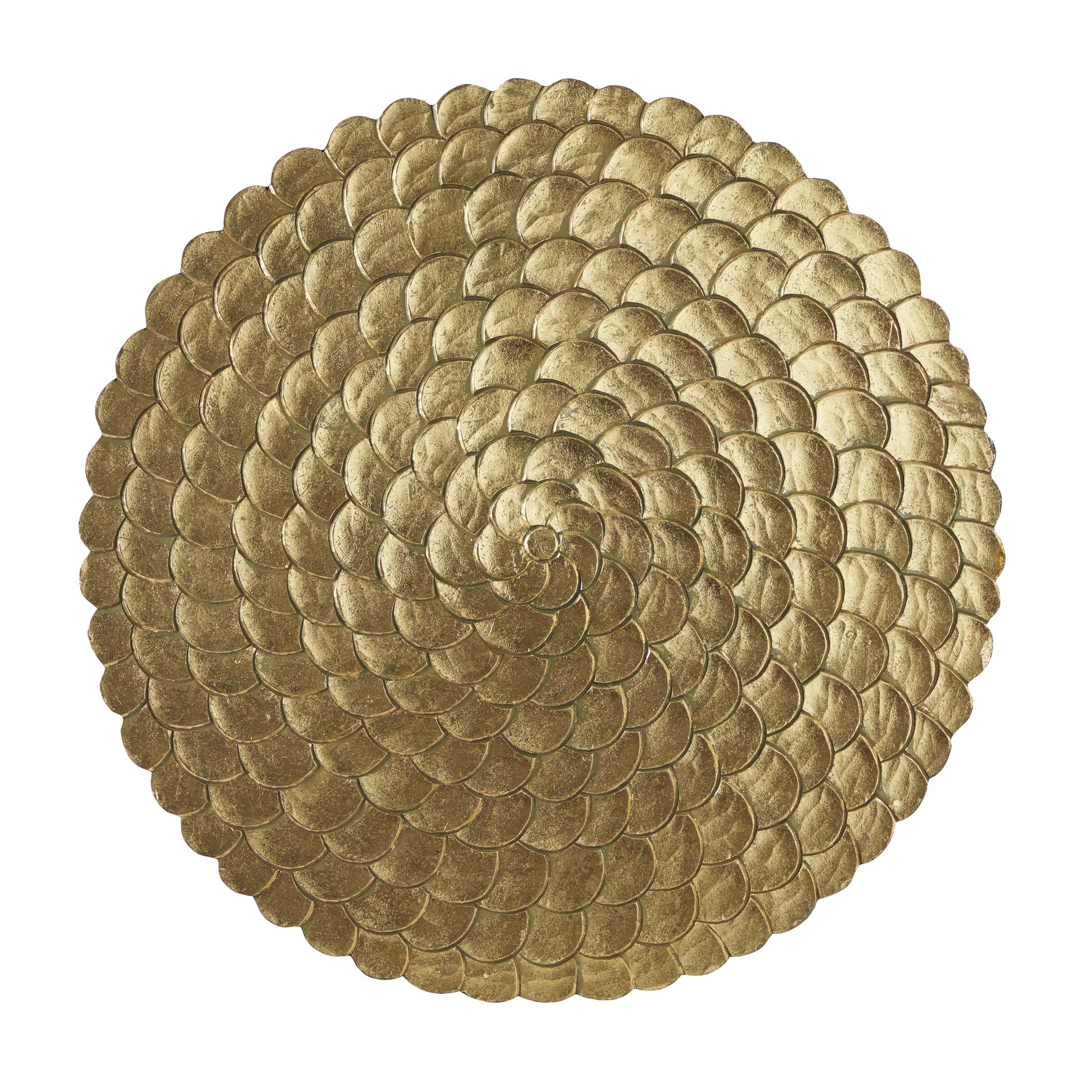 Plate Wood Carved Radial Home Wall Decor