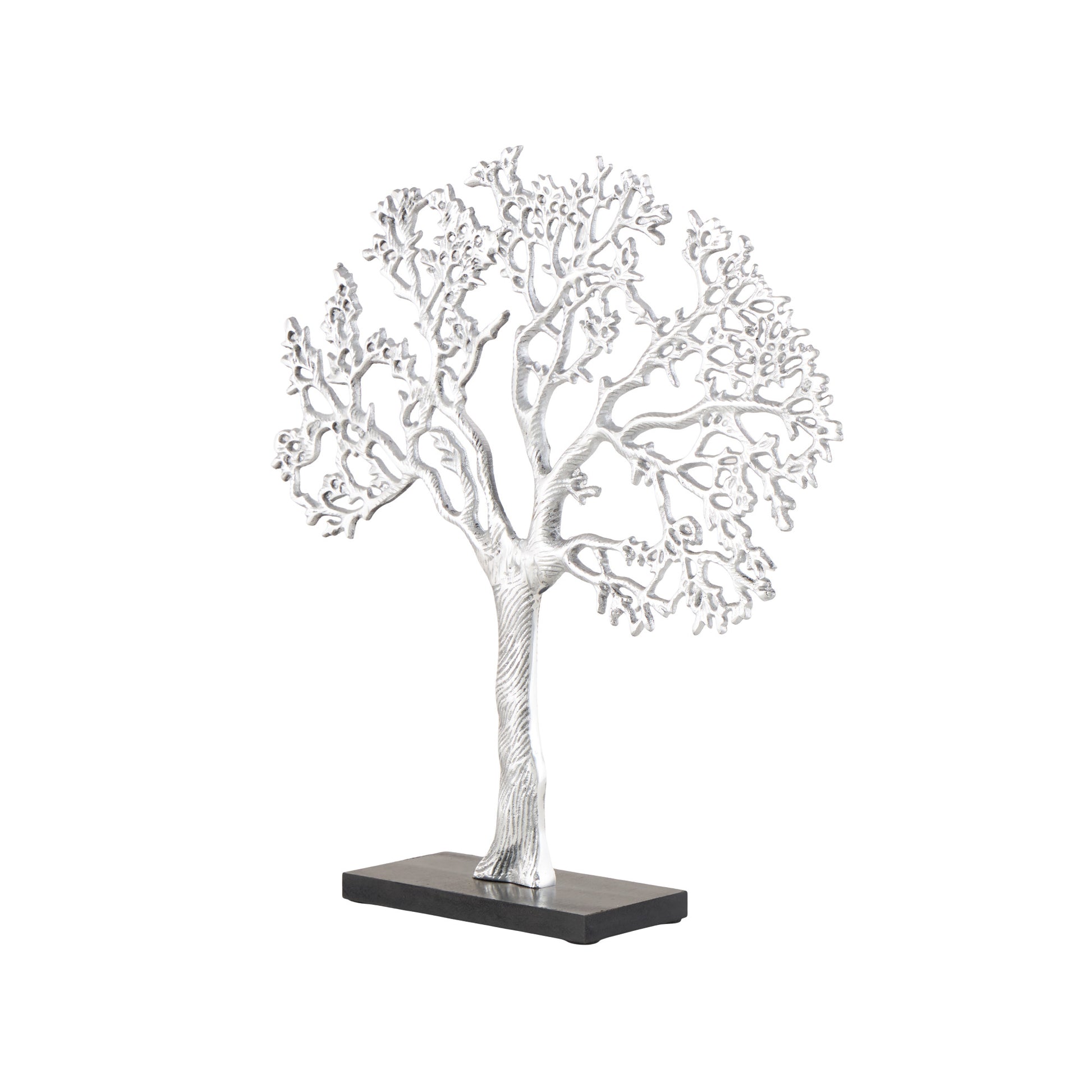 Tree Silver Aluminum Metal Decorative Sculpture