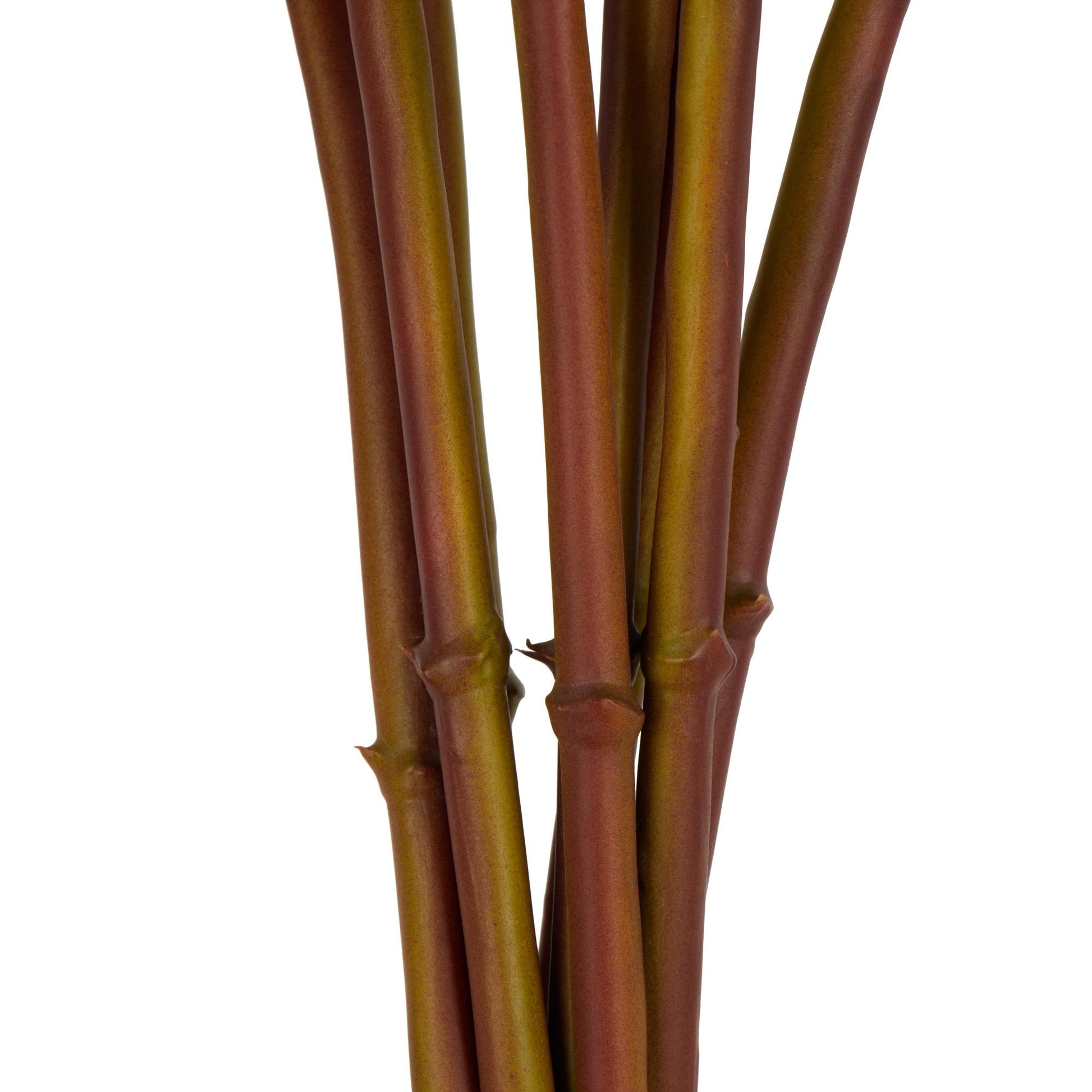 Set of 8 Dahlia Red Faux Foliage Tall Indoor Outdoor Artificial Flower Stem