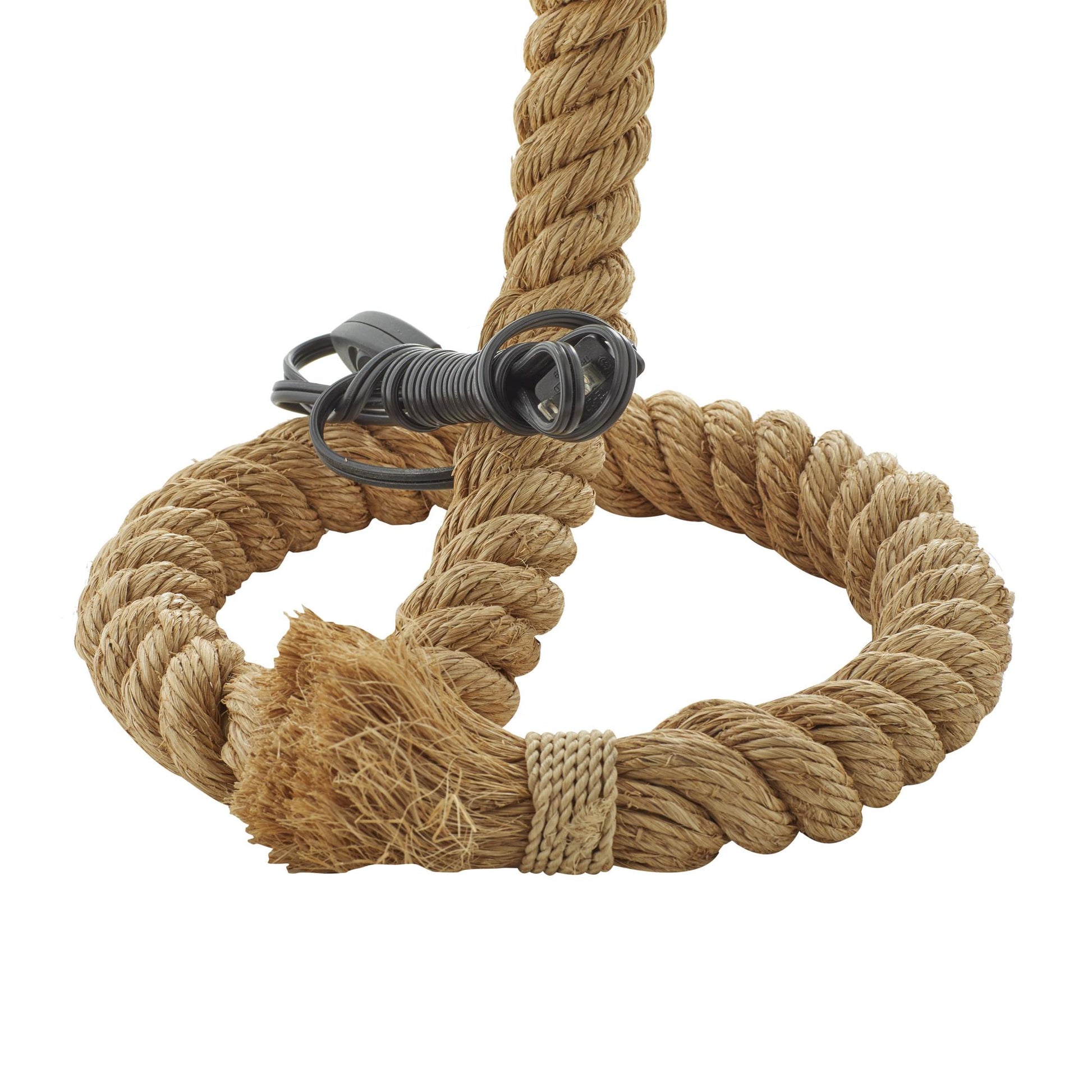 Brown Jute Rope Handmade Rope Styled Room Desk Lamp
