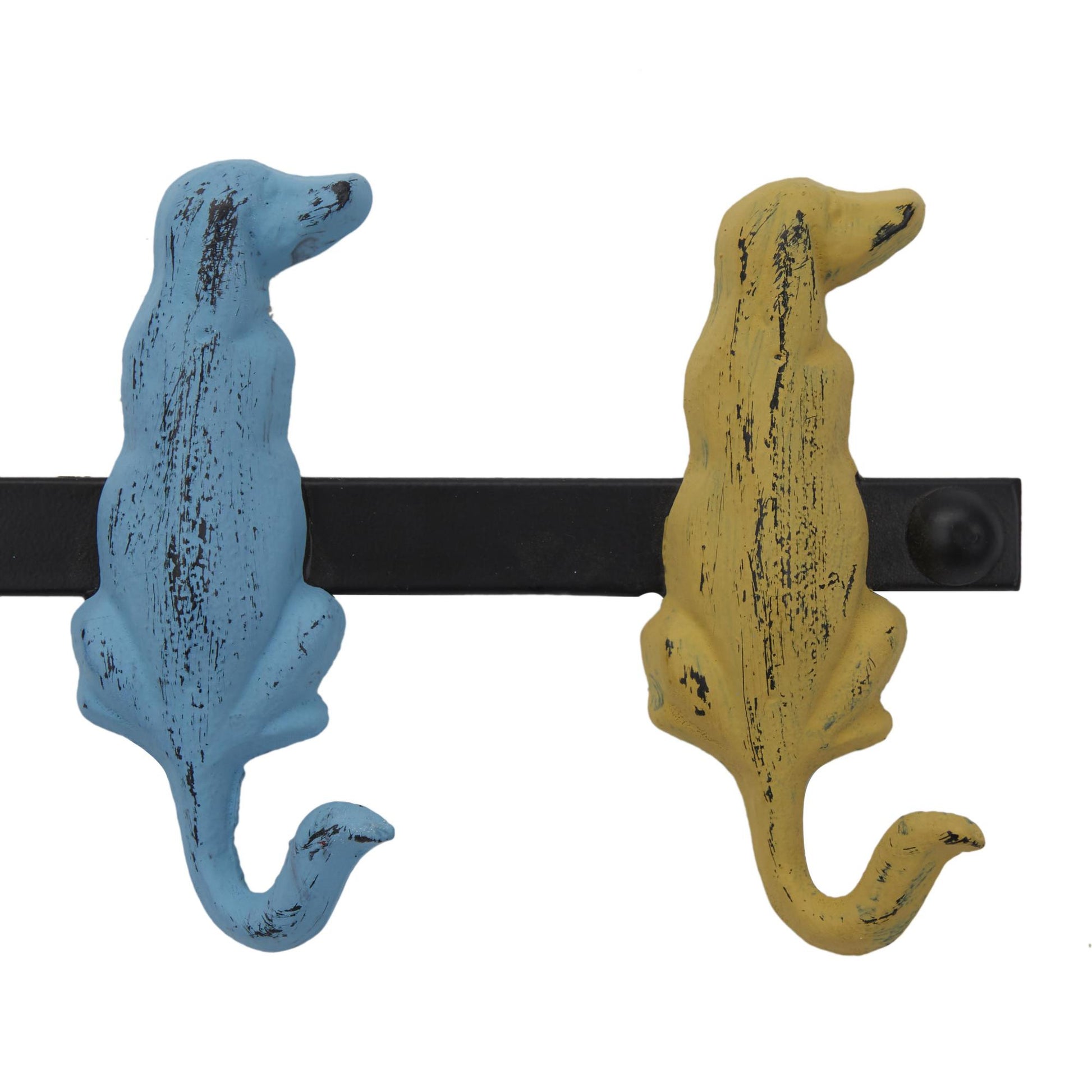 Dog Multi Colored Metal 5 Hanger Home Wall Hook