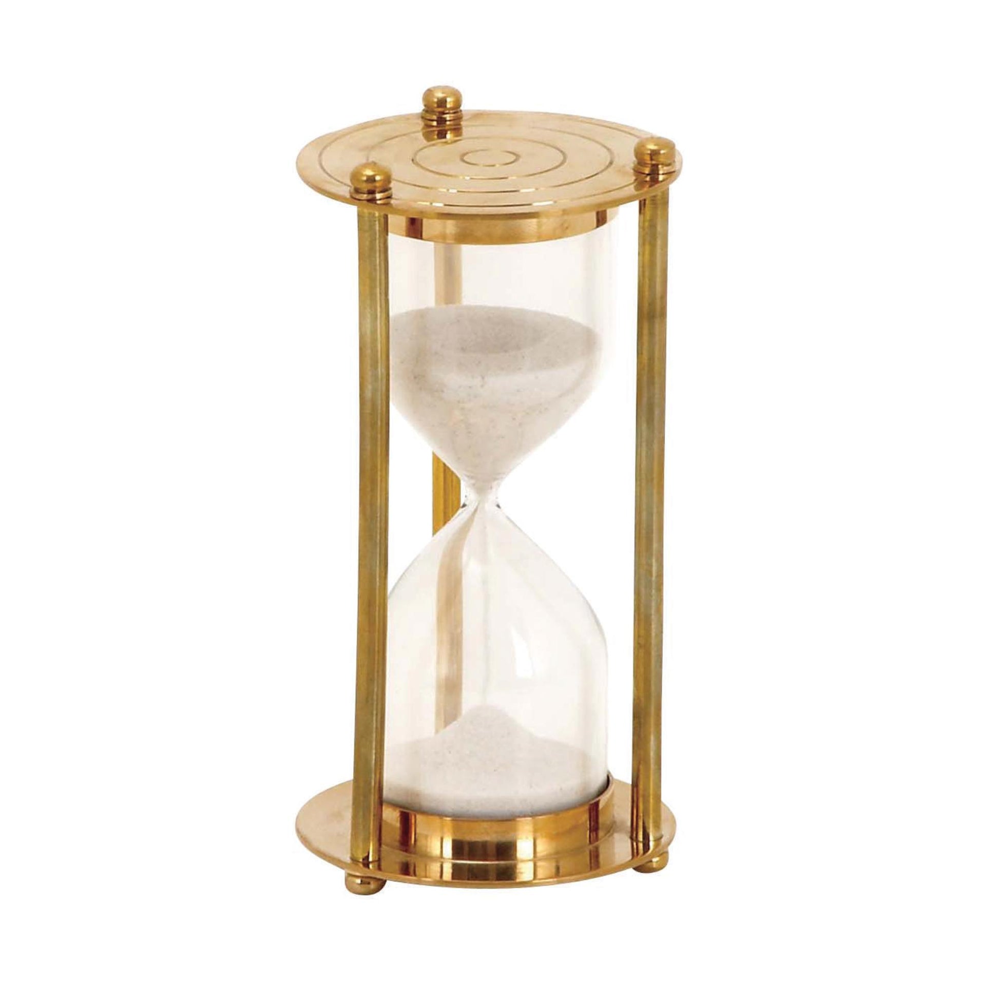 Gold Brass Metal Hourglass Sand Hourglass Timer