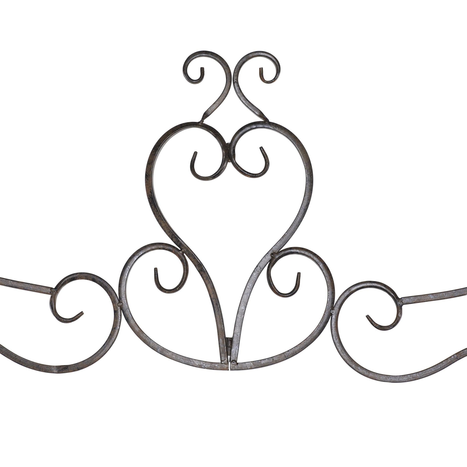 Scroll Bronze Metal Indoor Outdoor Arched Gate Indoor Outdoor Garden Arbor with Pillars and Latch Lock Closure