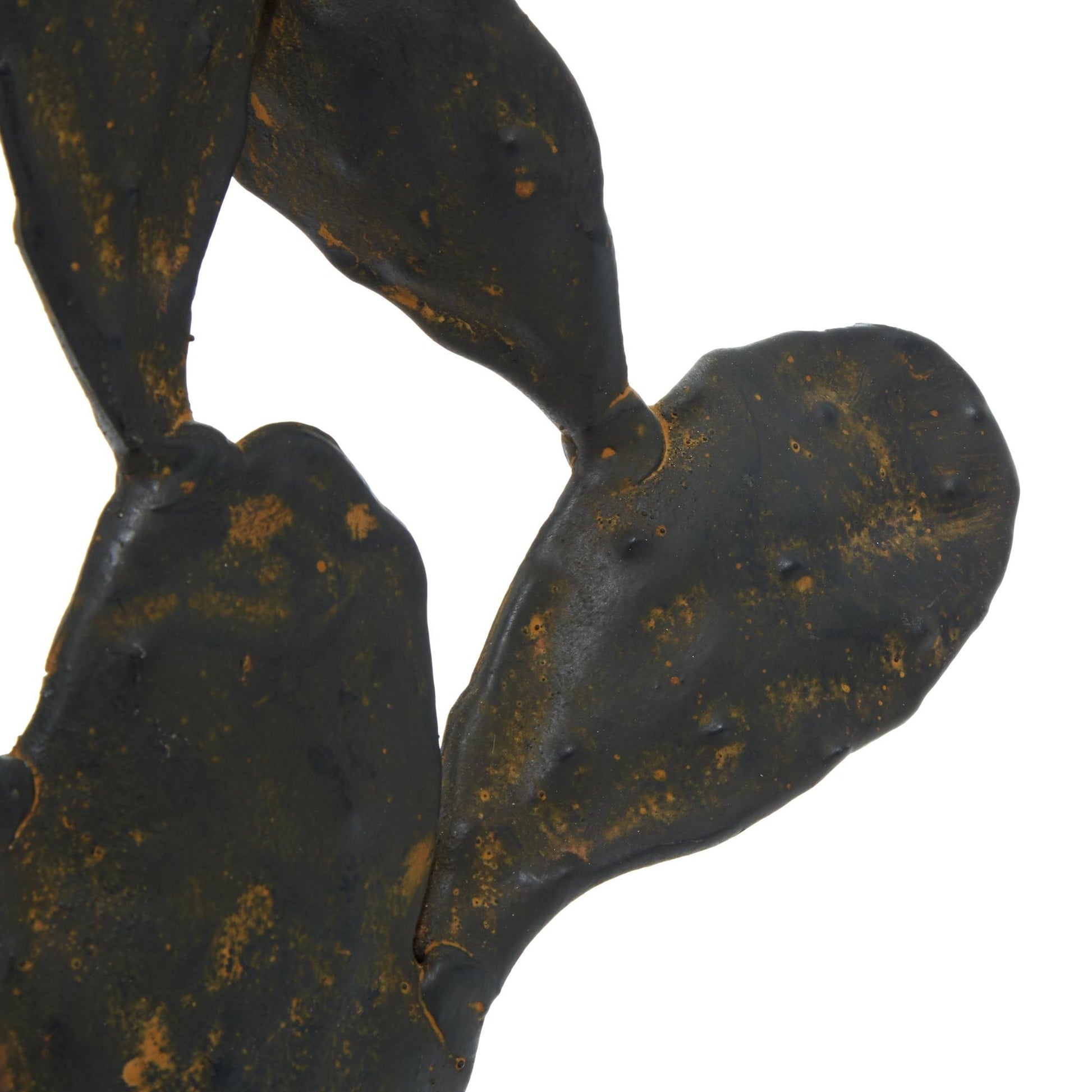 Cactus Black Metal Decorative Sculpture