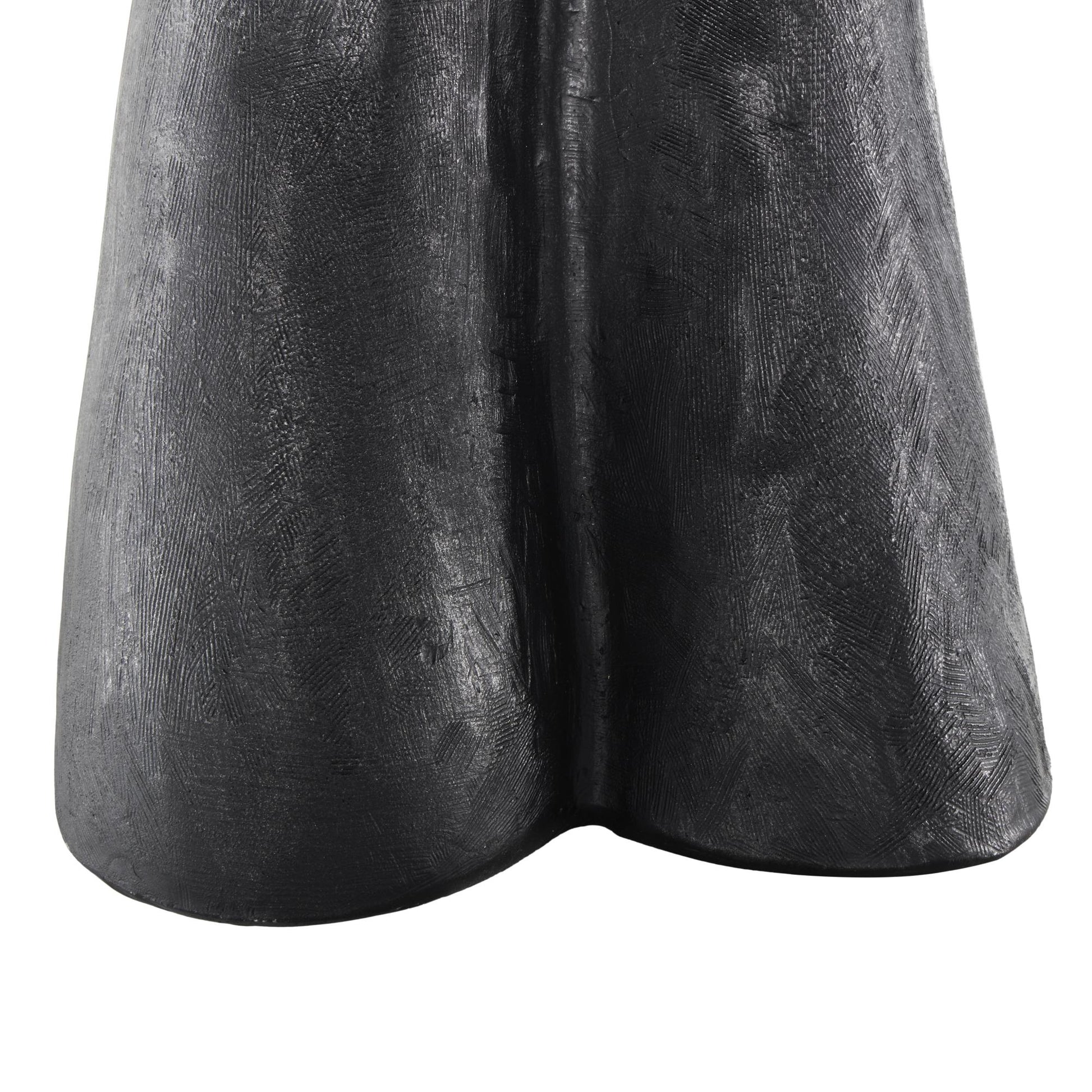 Hands Black Polystone Open Decorative Sculpture
