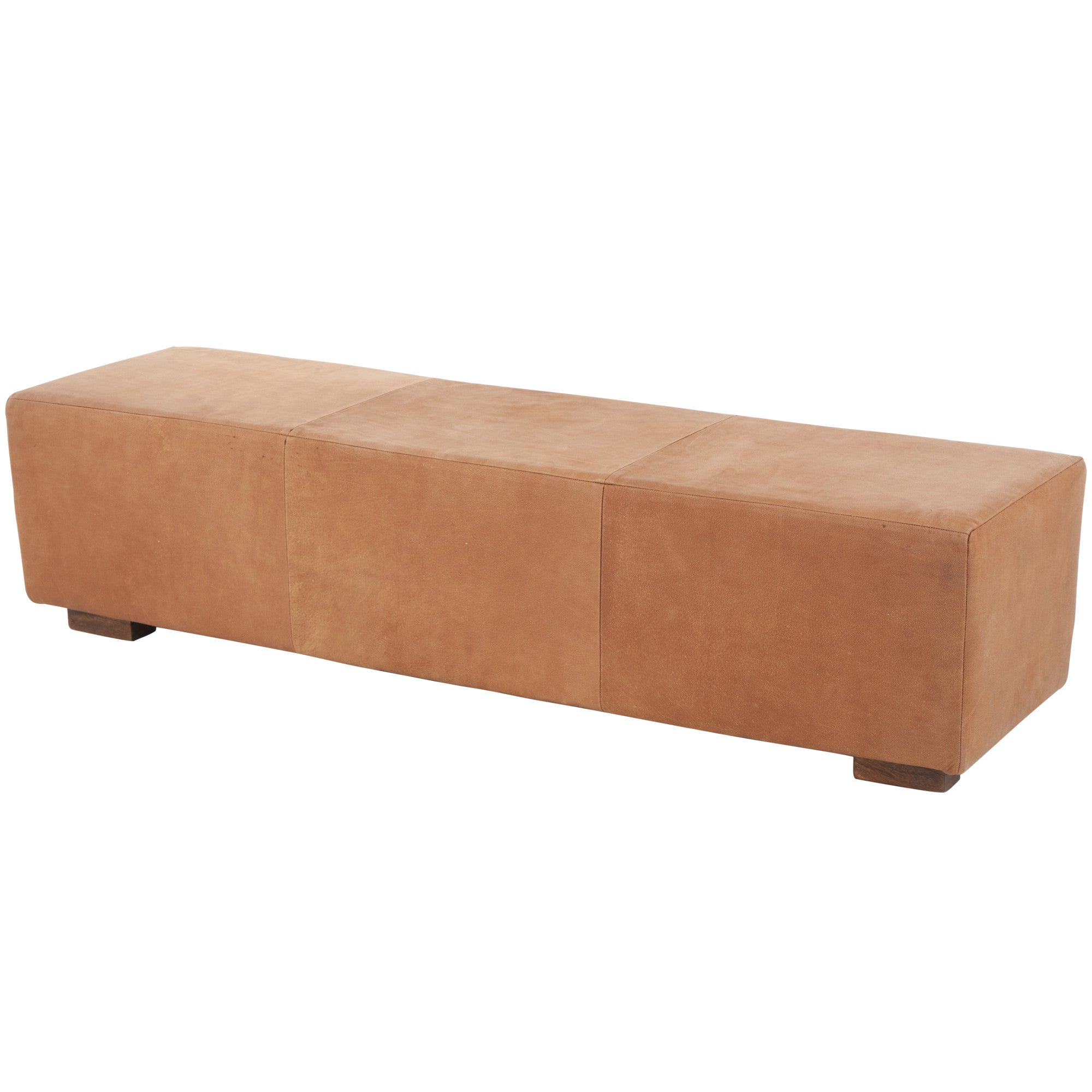 Upholstered Home Bench with Wood Legs