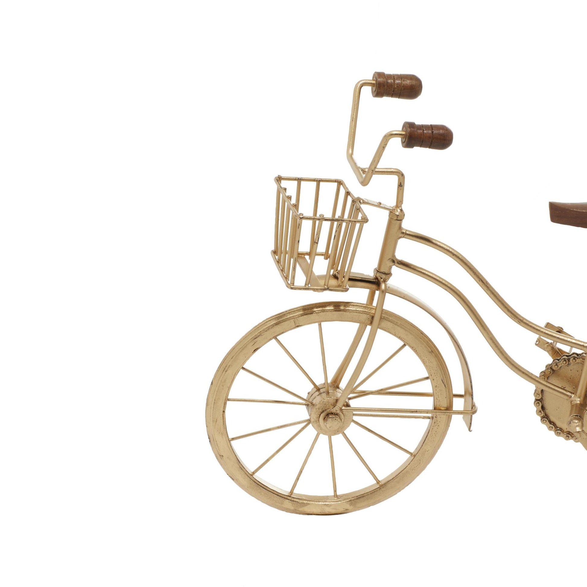Bike Brown Metal Decorative Sculpture