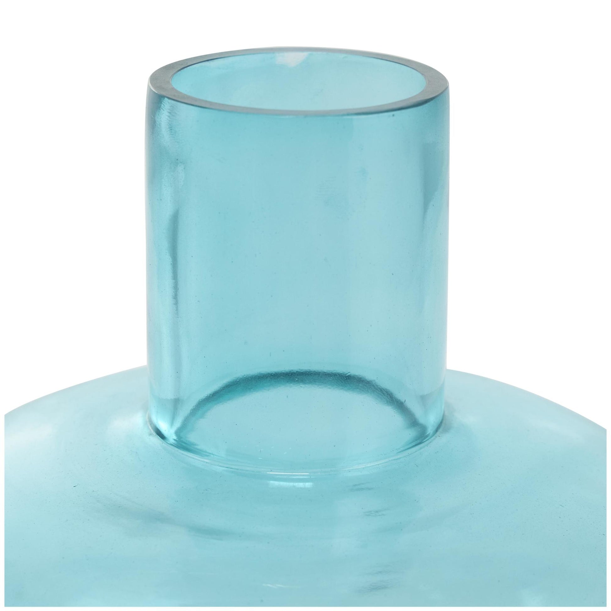 Set of 3 Glass Round Decorative Vase with Varying Shapes and Sizes