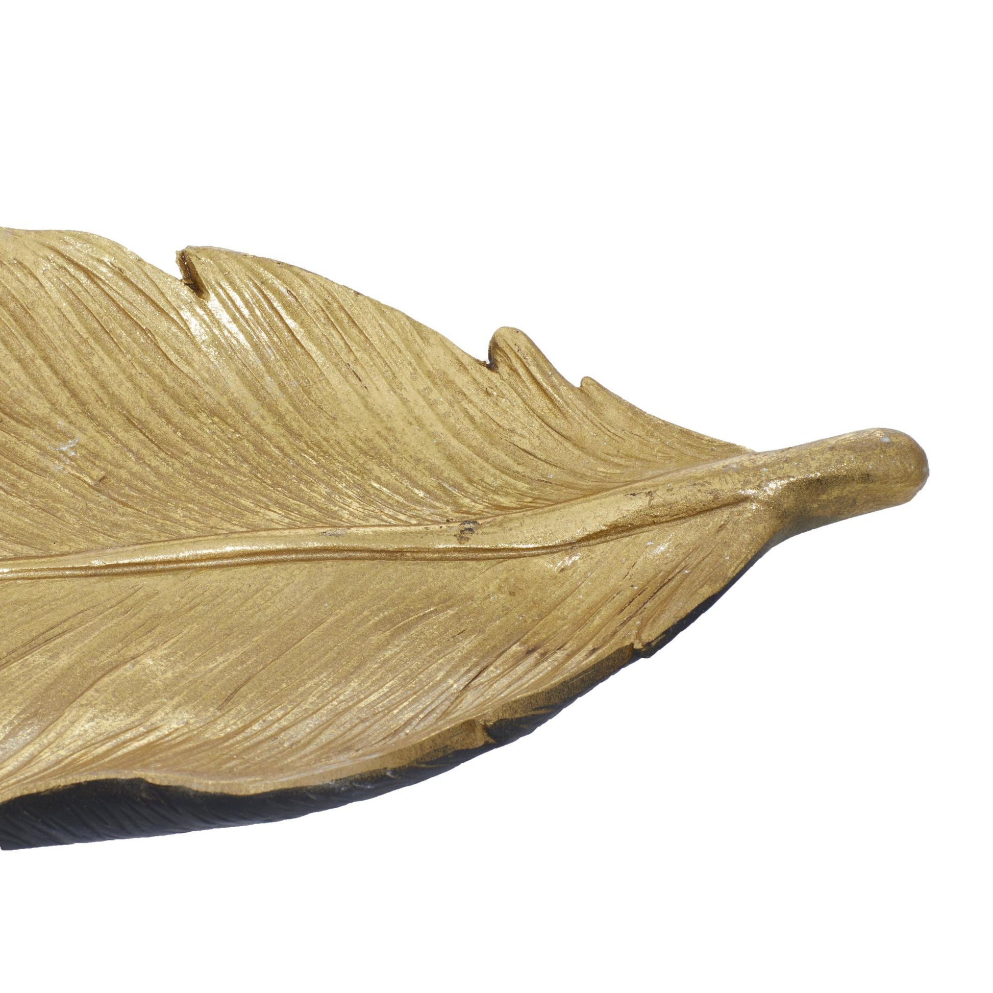 Bird Polystone Feather Large Decorative Bowl