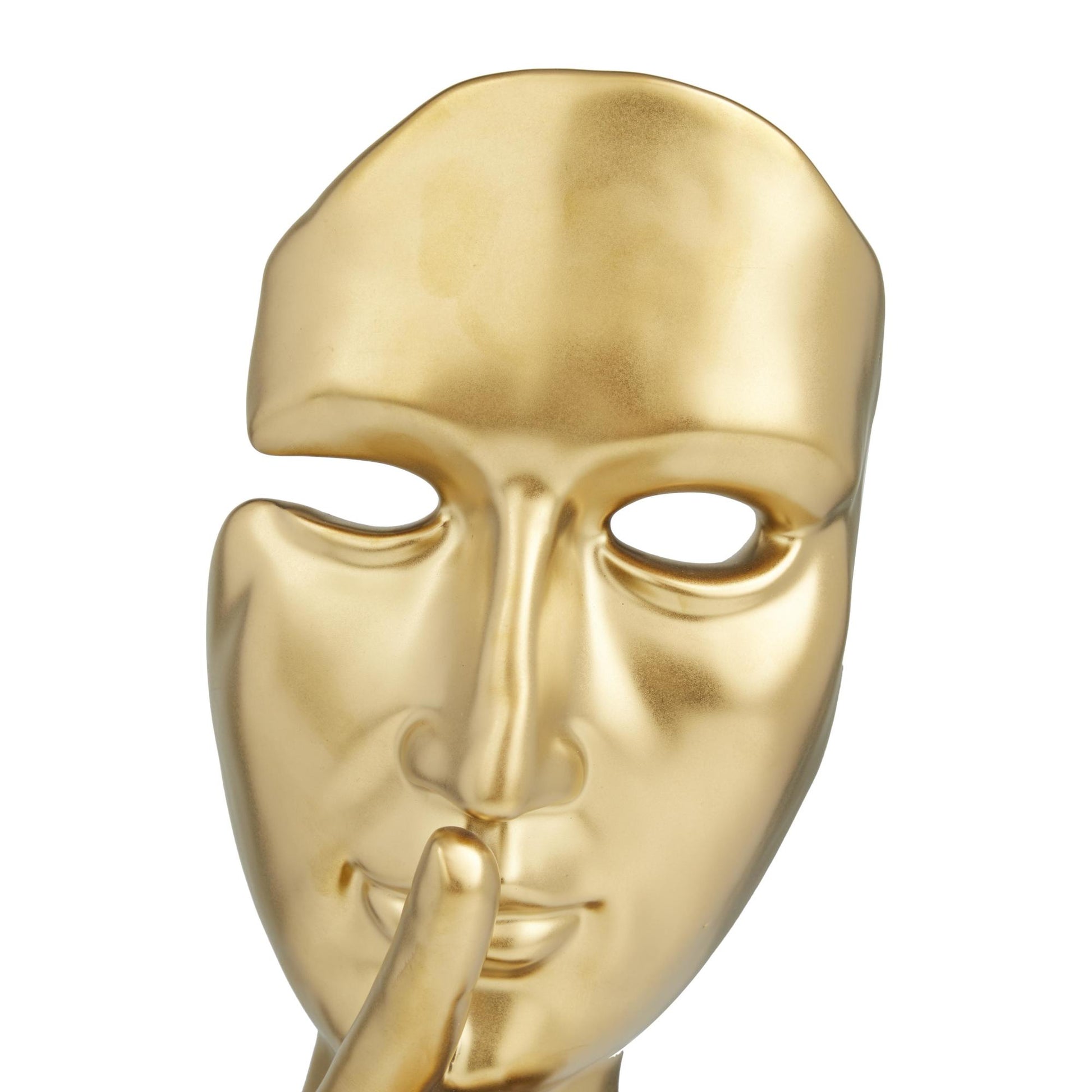 Mask Porcelain Ceramic Quiet Gesture Decorative Sculpture