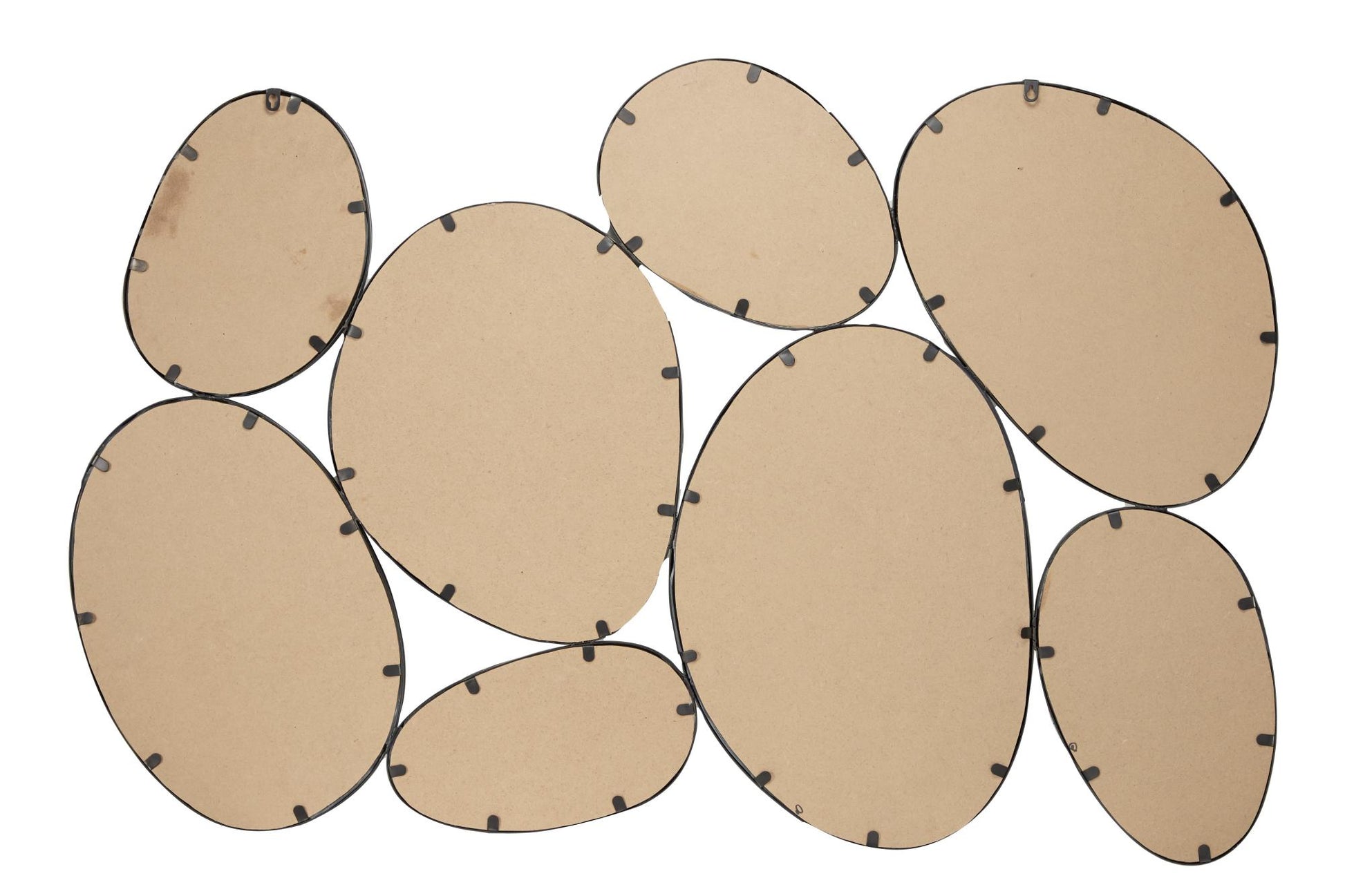 Black Metal Bubble Cluster Room Wall Mirror