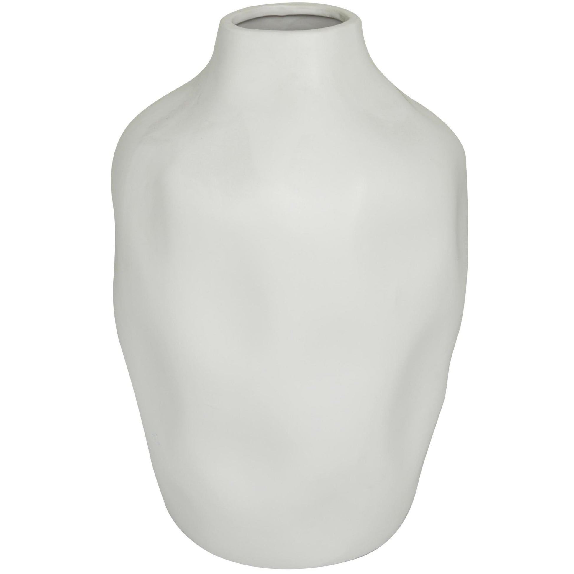 CosmoLiving by Cosmopolitan Abstract Ceramic Faceted Decorative Vase