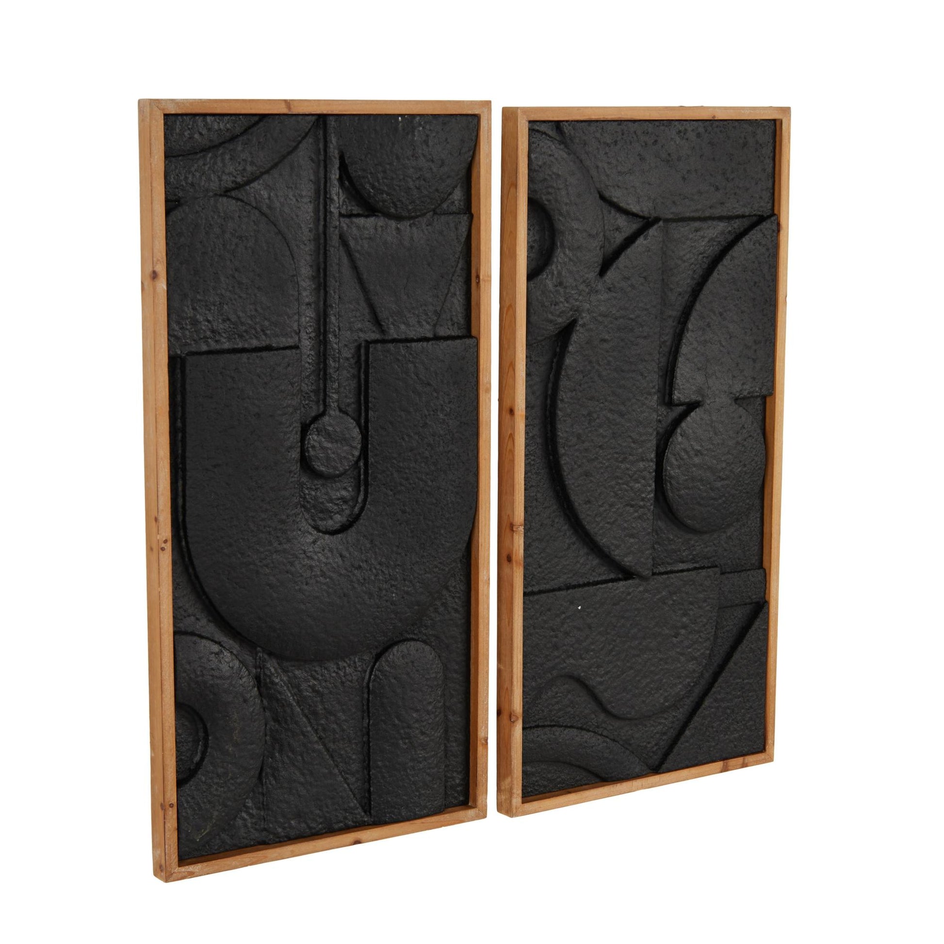 Set of 2 Geometric Metal Home Wall Decor