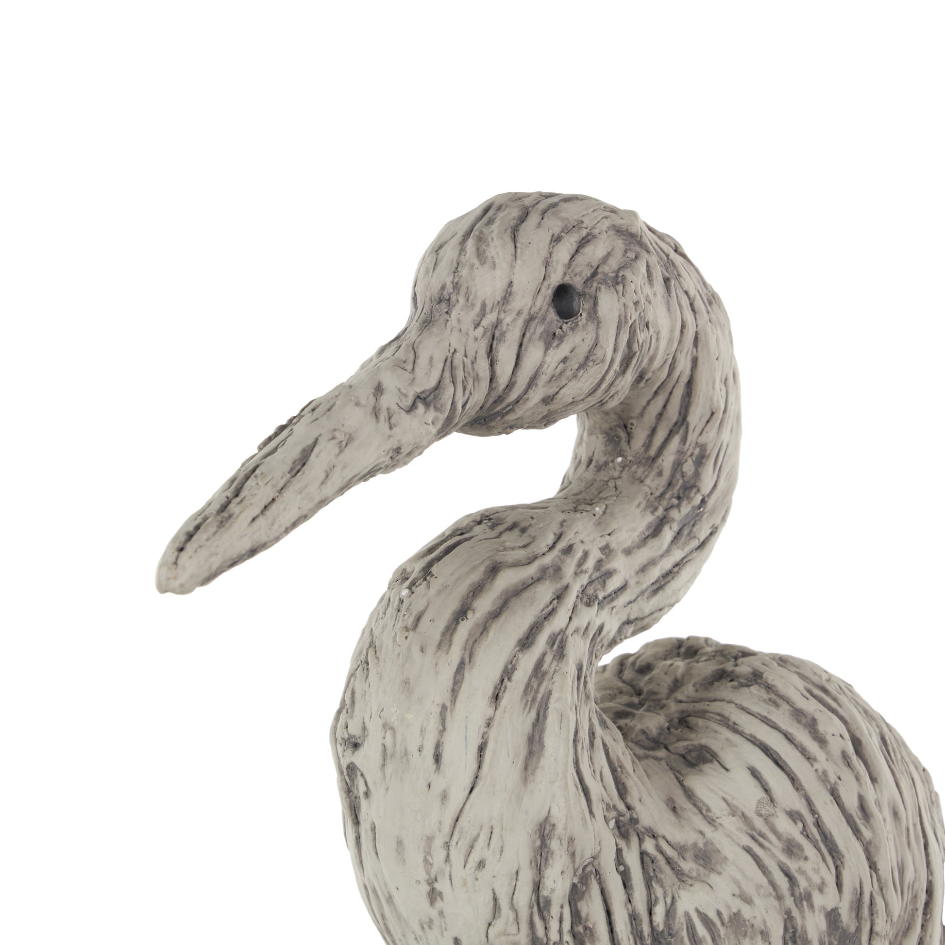 Bird Gray Polystone Textured Decorative Sculpture