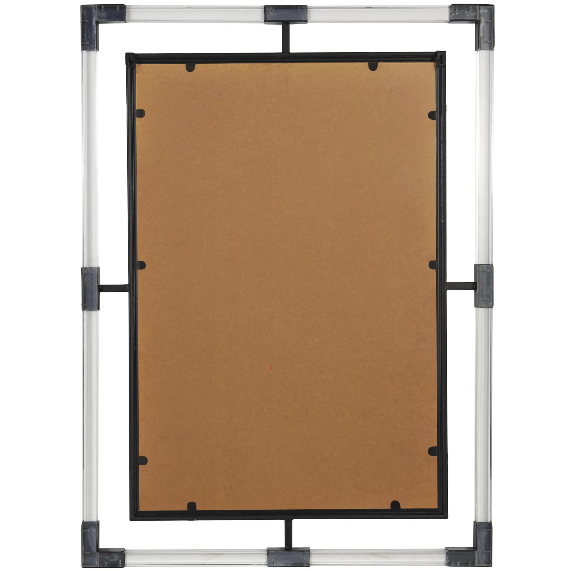 Metal Double Framed Room Wall Mirror with Acrylic Frame