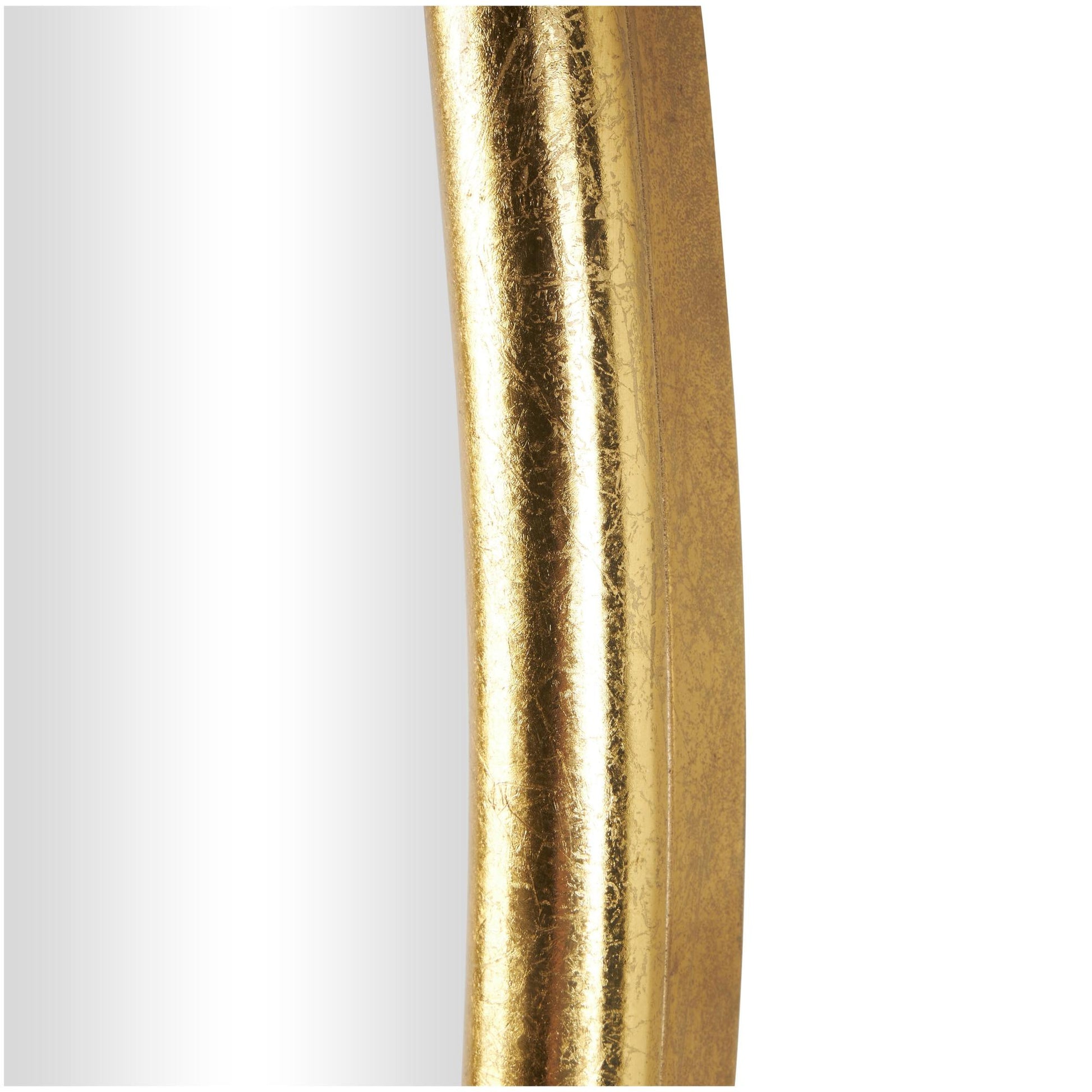 Scroll Gold Metal Ornate Baroque Oval Room Wall Mirror