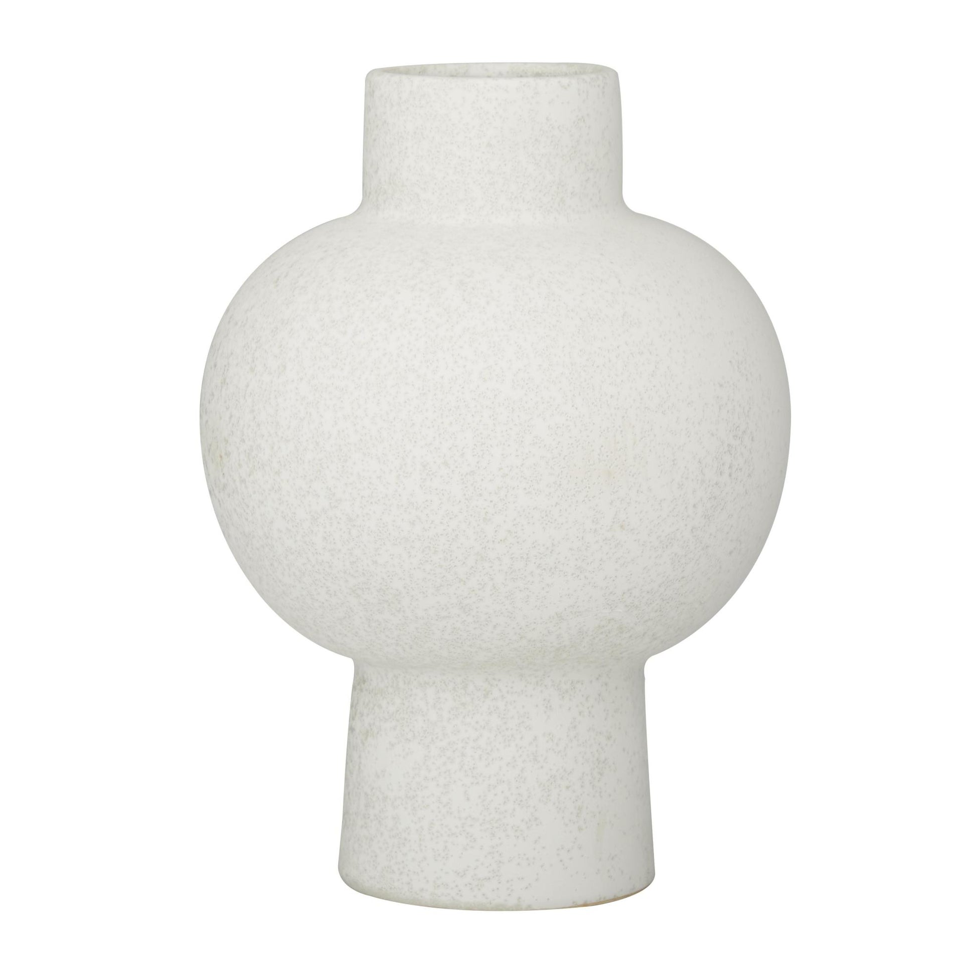 CosmoLiving by Cosmopolitan White Ceramic Handmade Decorative Vase
