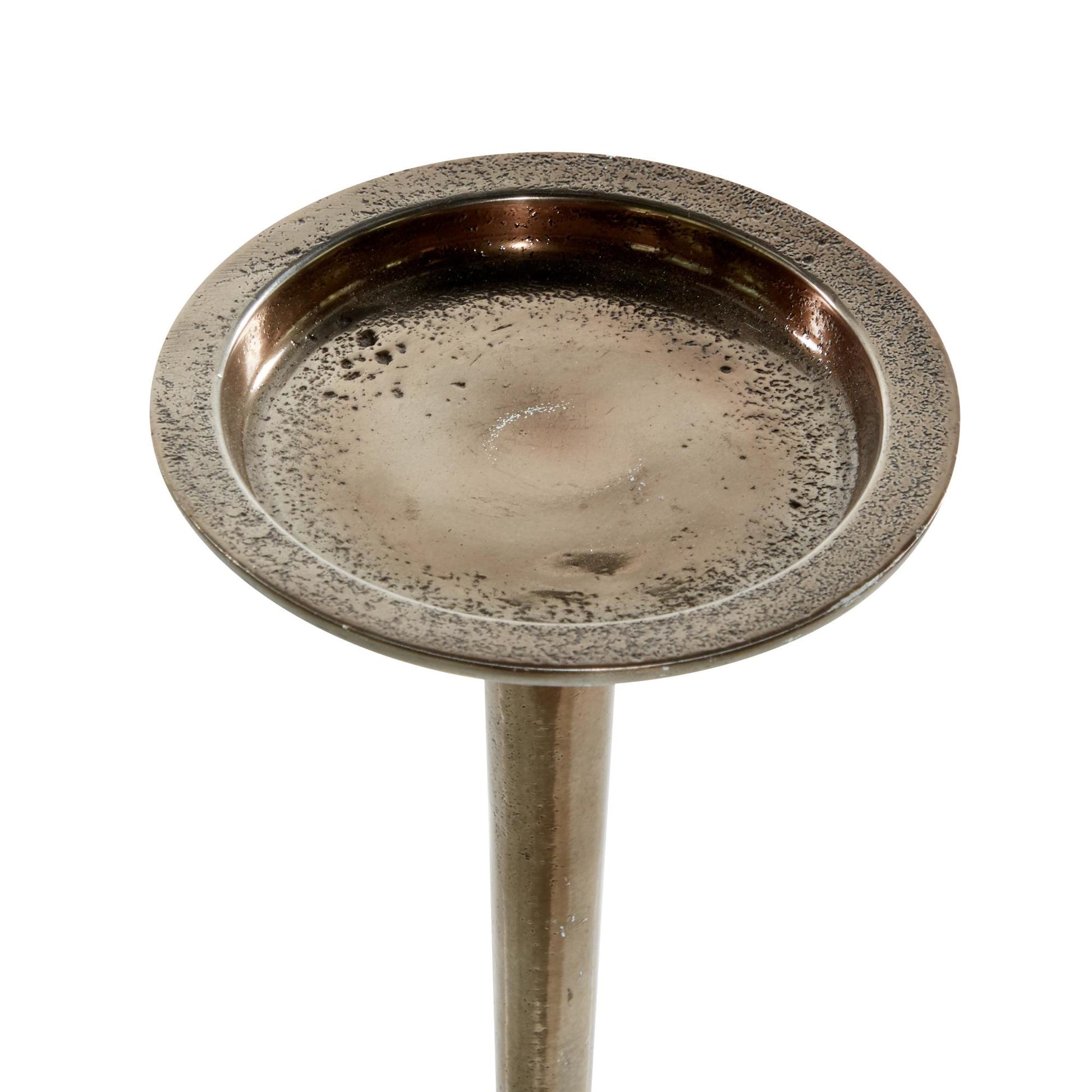 Set of 3 Aluminum Metal Tall Decorative Candle Holder