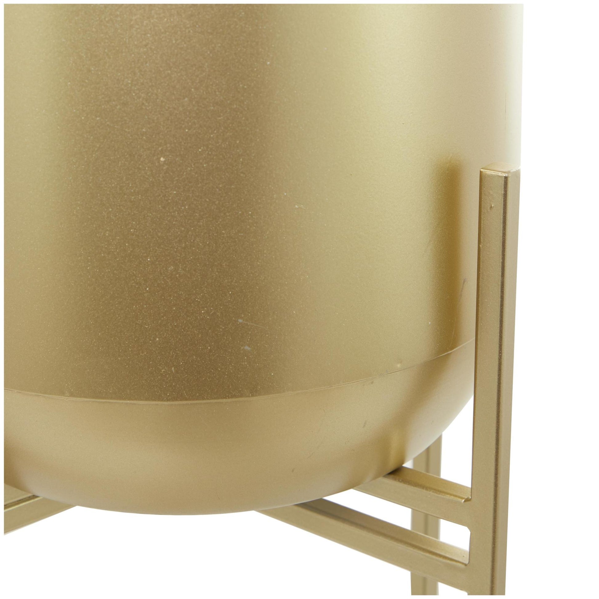 CosmoLiving by Cosmopolitan Metal Matte Dome Indoor Outdoor Planter with Removable Stand