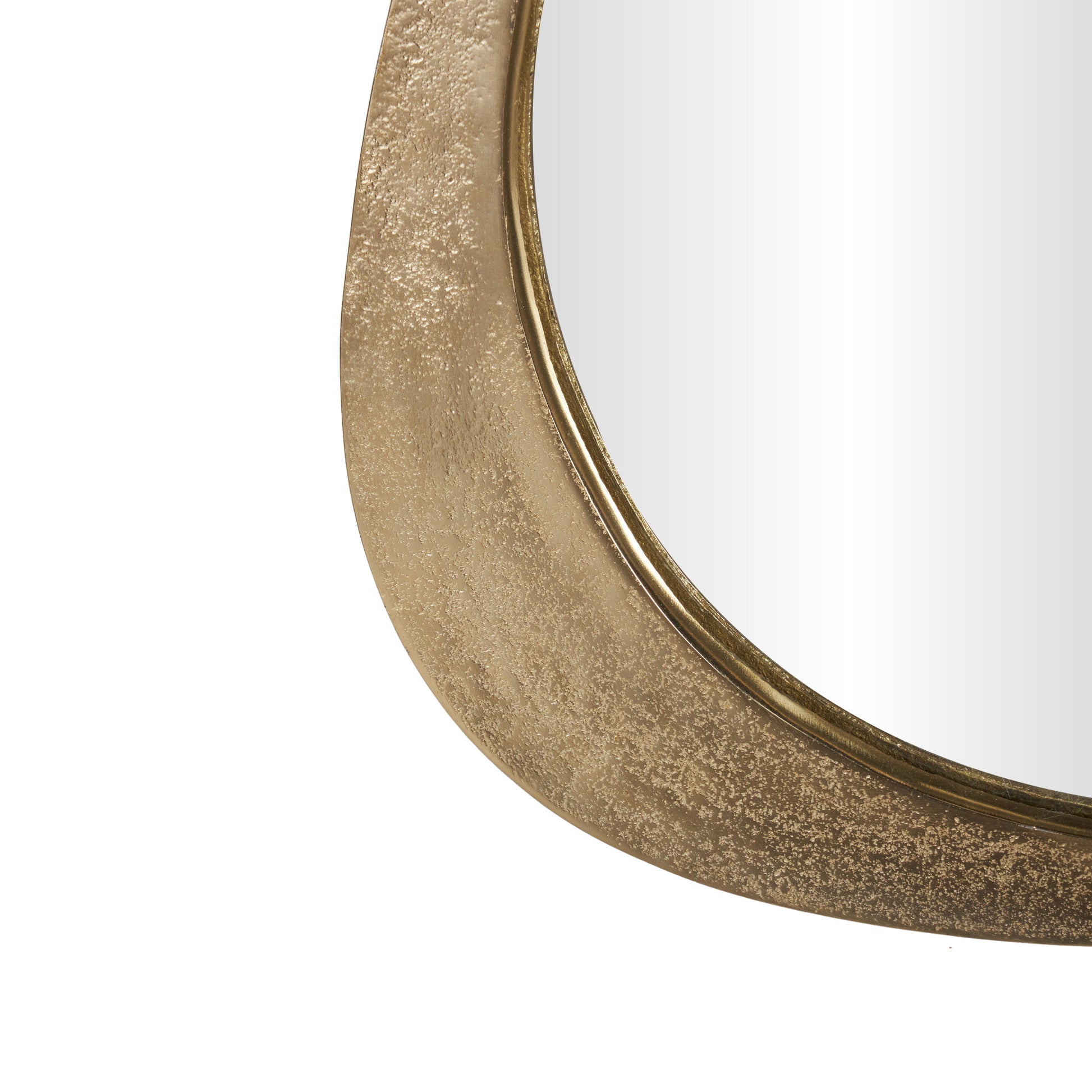Brass Aluminum Metal Room Wall Mirror