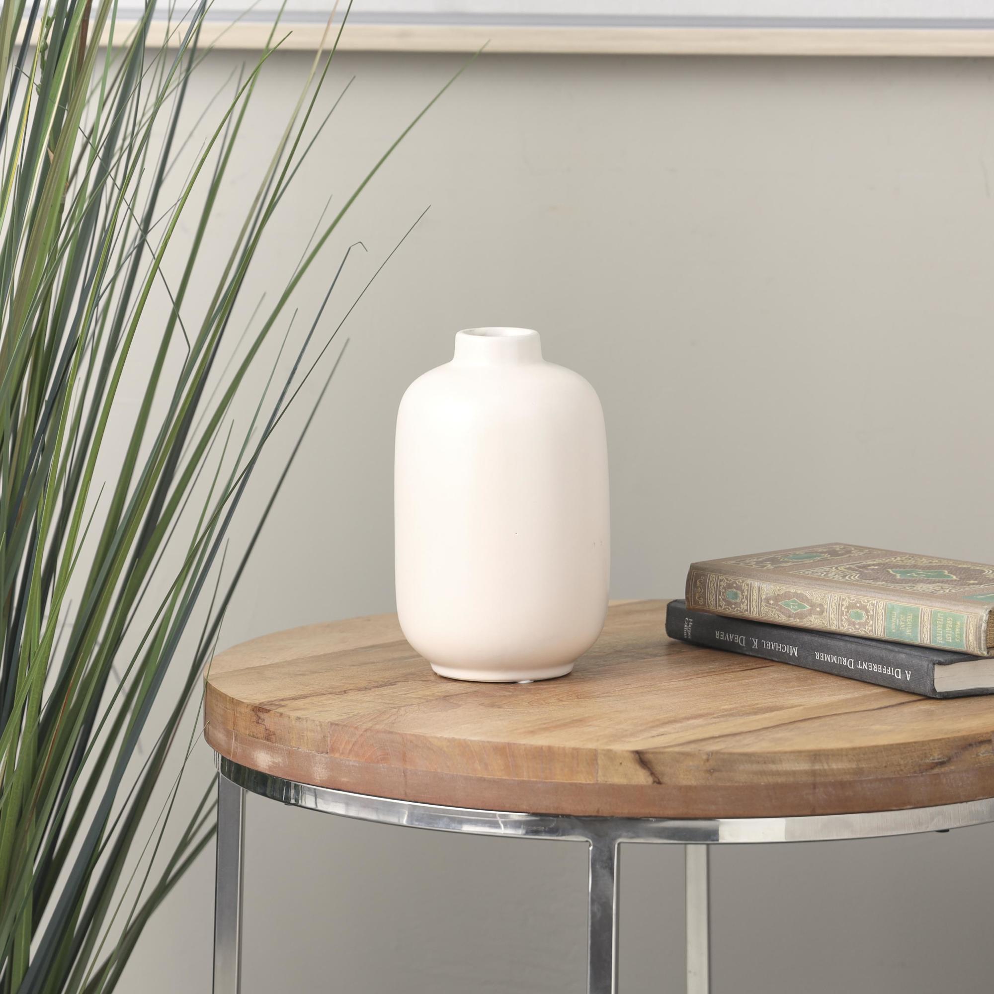 Cream Ceramic Decorative Vase