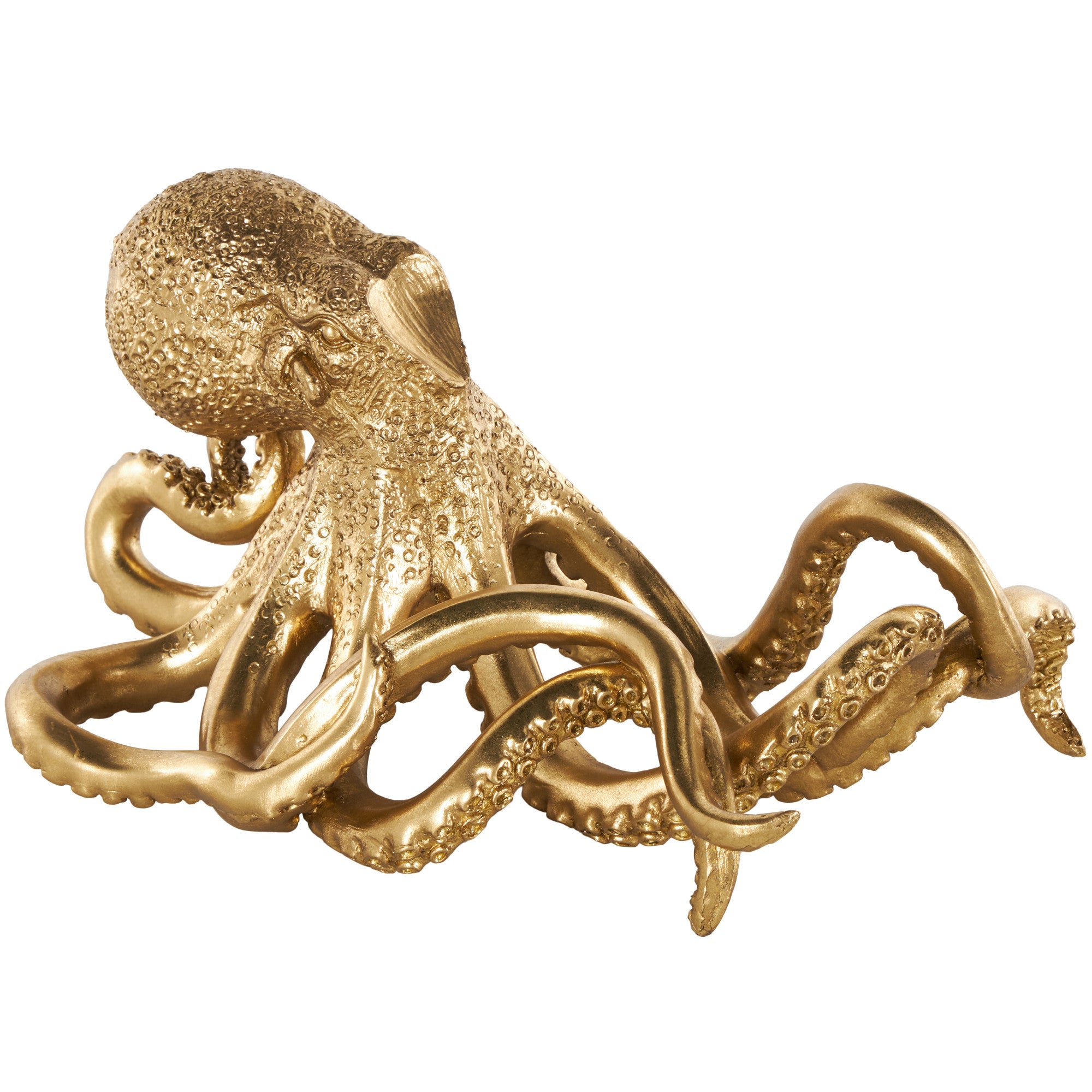 Octopus Gold Resin Single Bottle Kitchen Wine Holder