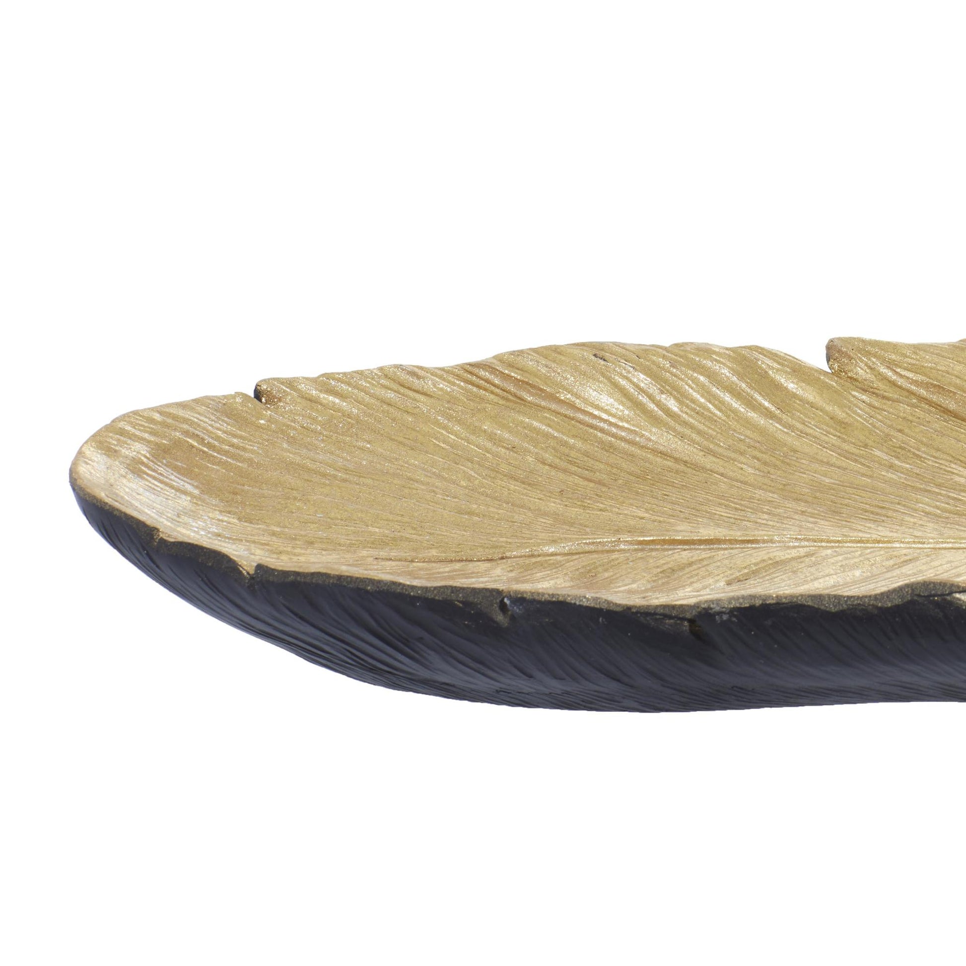 Bird Polystone Feather Large Decorative Bowl