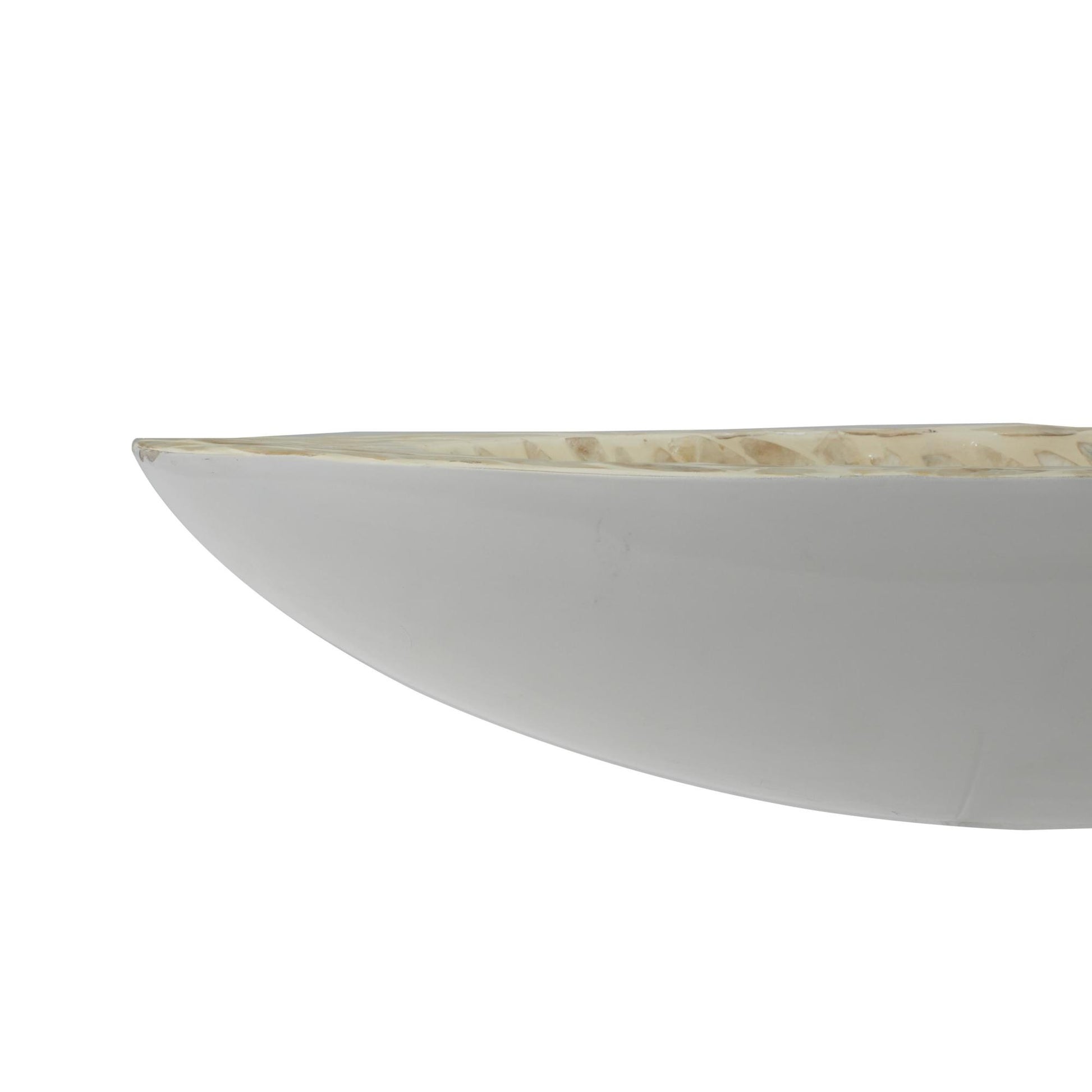 Nautical White Mother of Pearl Shell Living Room Decor Tray