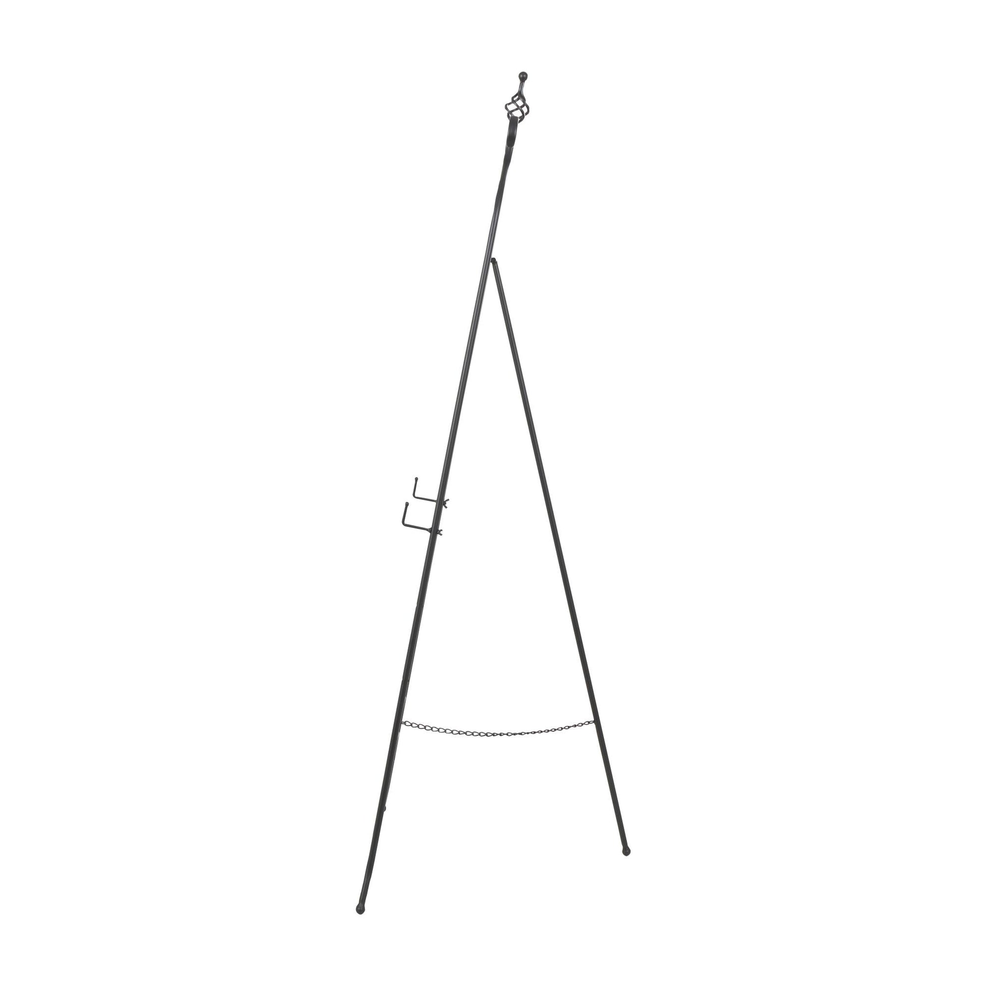 Scroll Metal Adjustable 3 Level Display Easel with Chain Support 21" x 23" x 63"