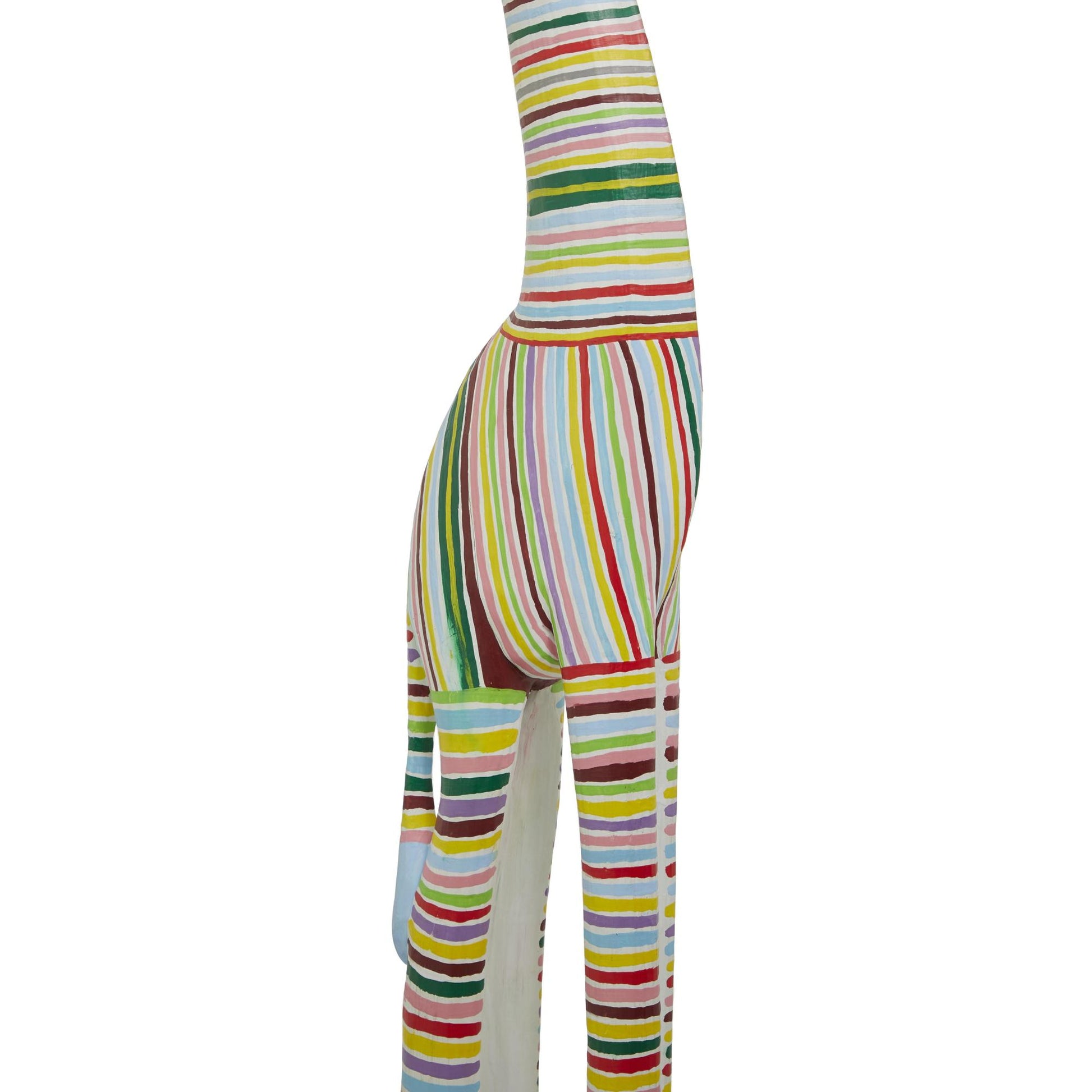Zebra Multi Colored Wood Handmade Decorative Sculpture