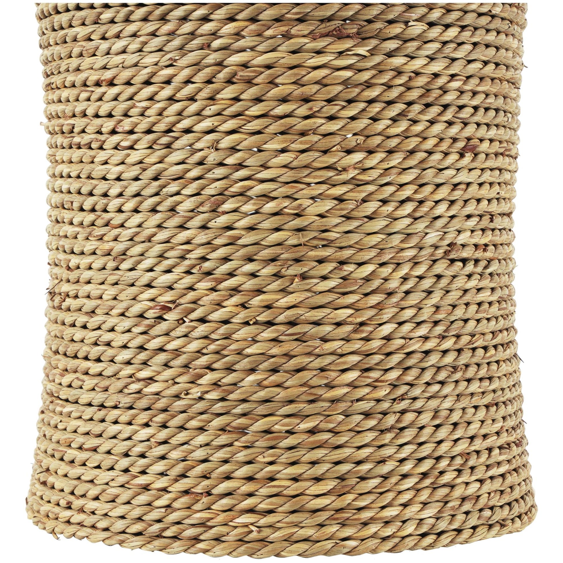Brown Seagrass Handmade Tall Wrapped Decorative Vase