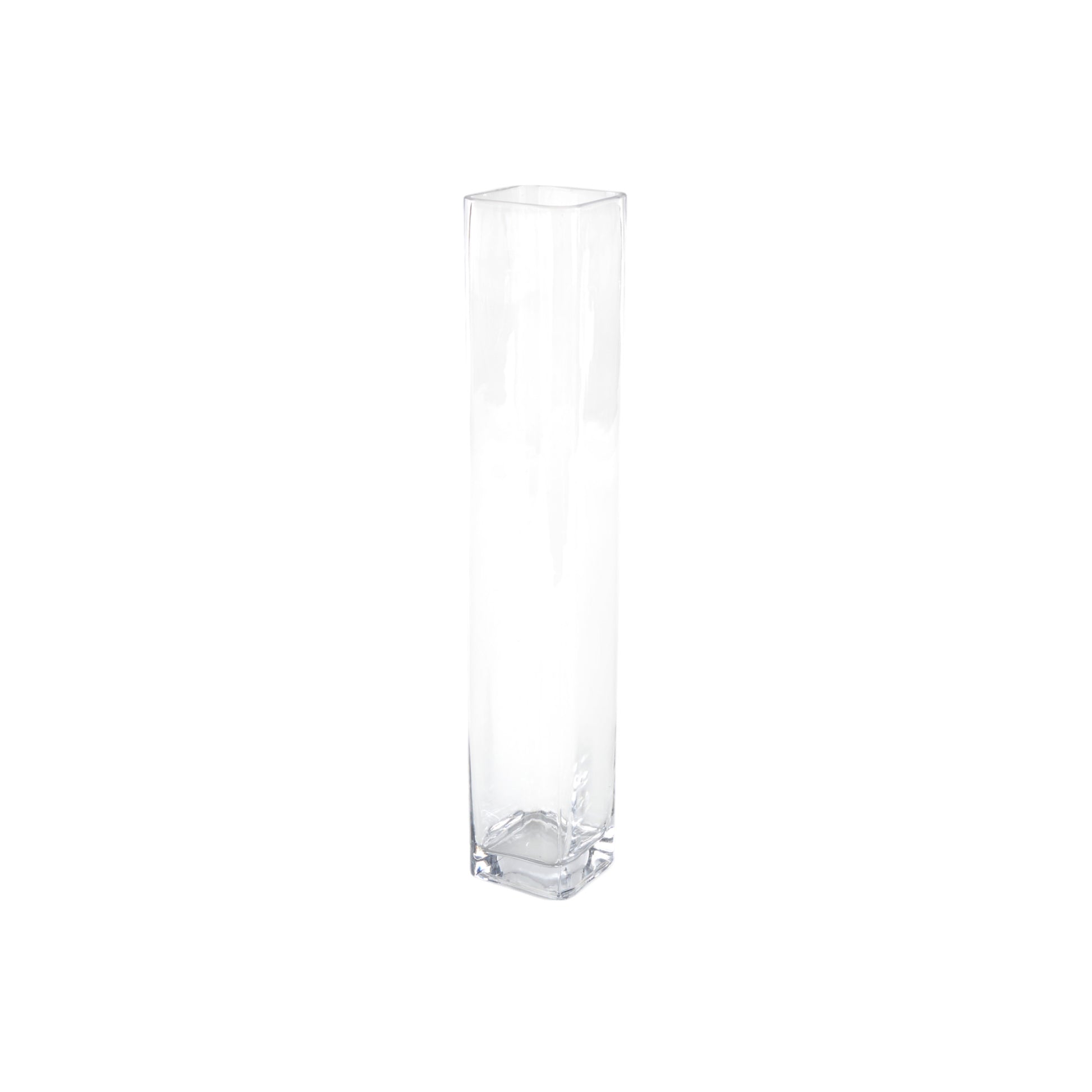 Clear Glass Tall Decorative Vase