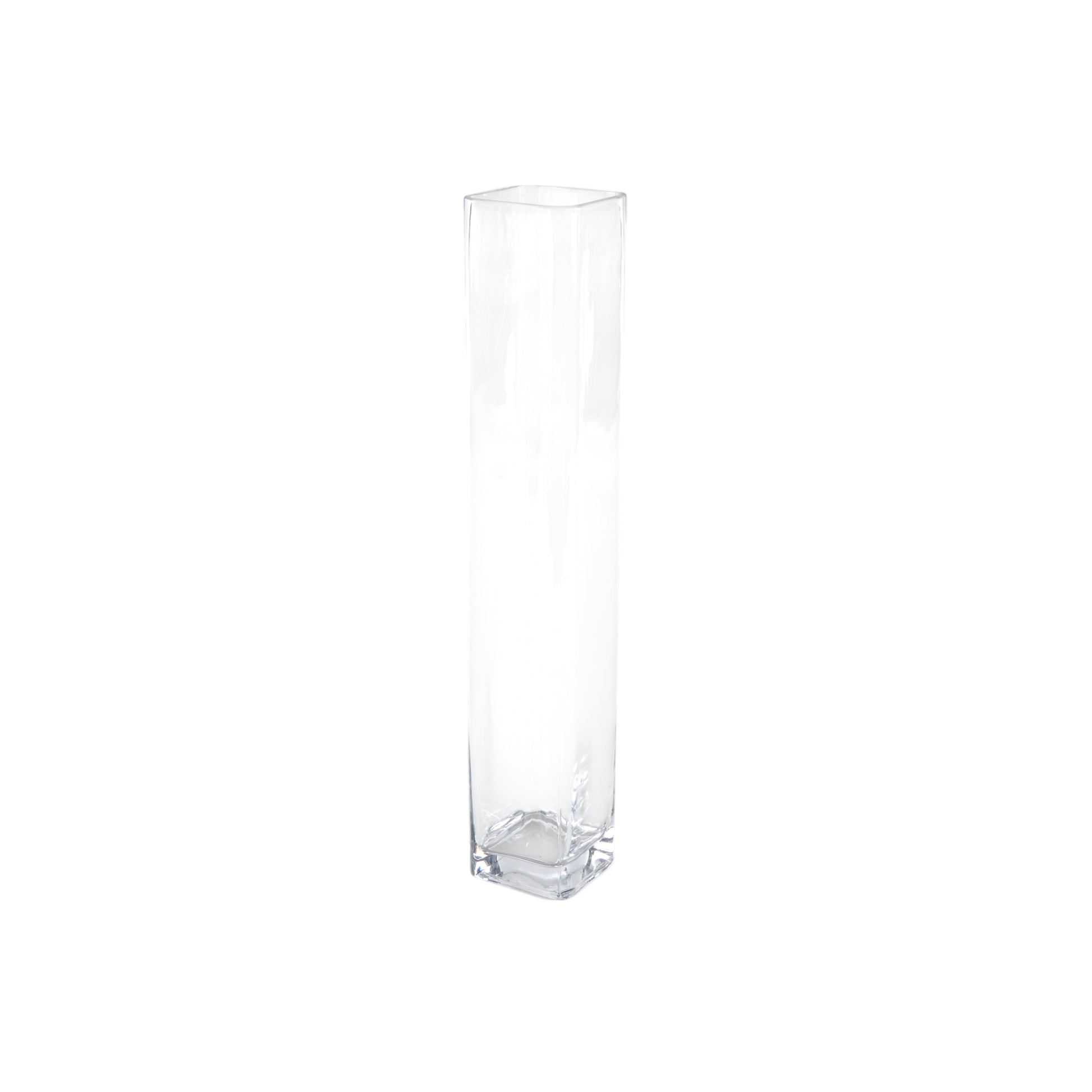 Clear Glass Tall Decorative Vase