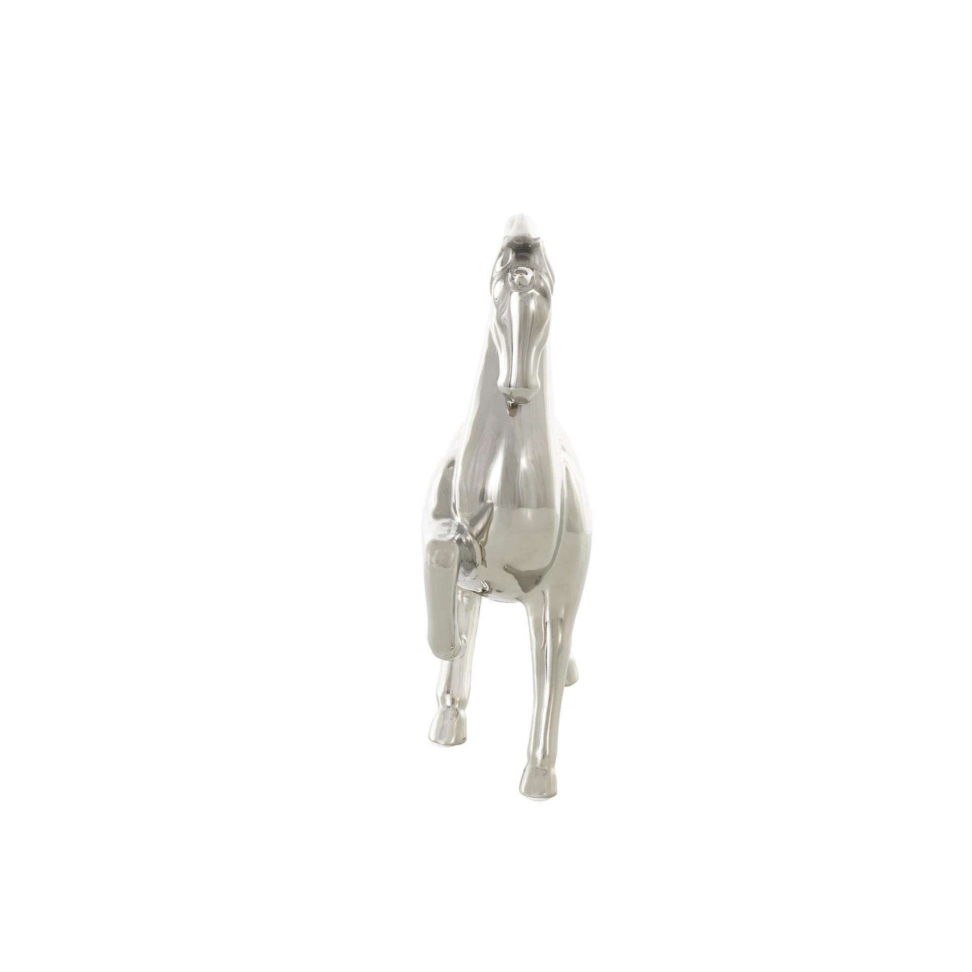 Horse Ceramic Prancing Decorative Sculpture