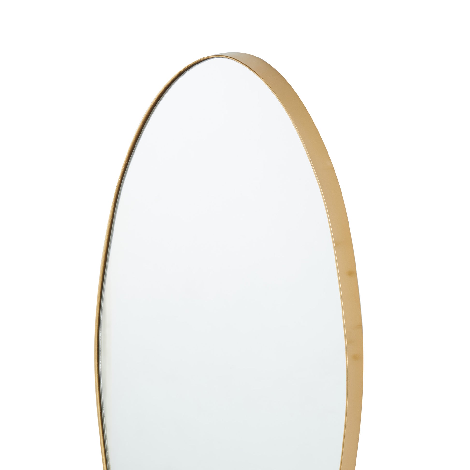 Metal Tall Wavy Room Wall Mirror 9" x 1" x 45"