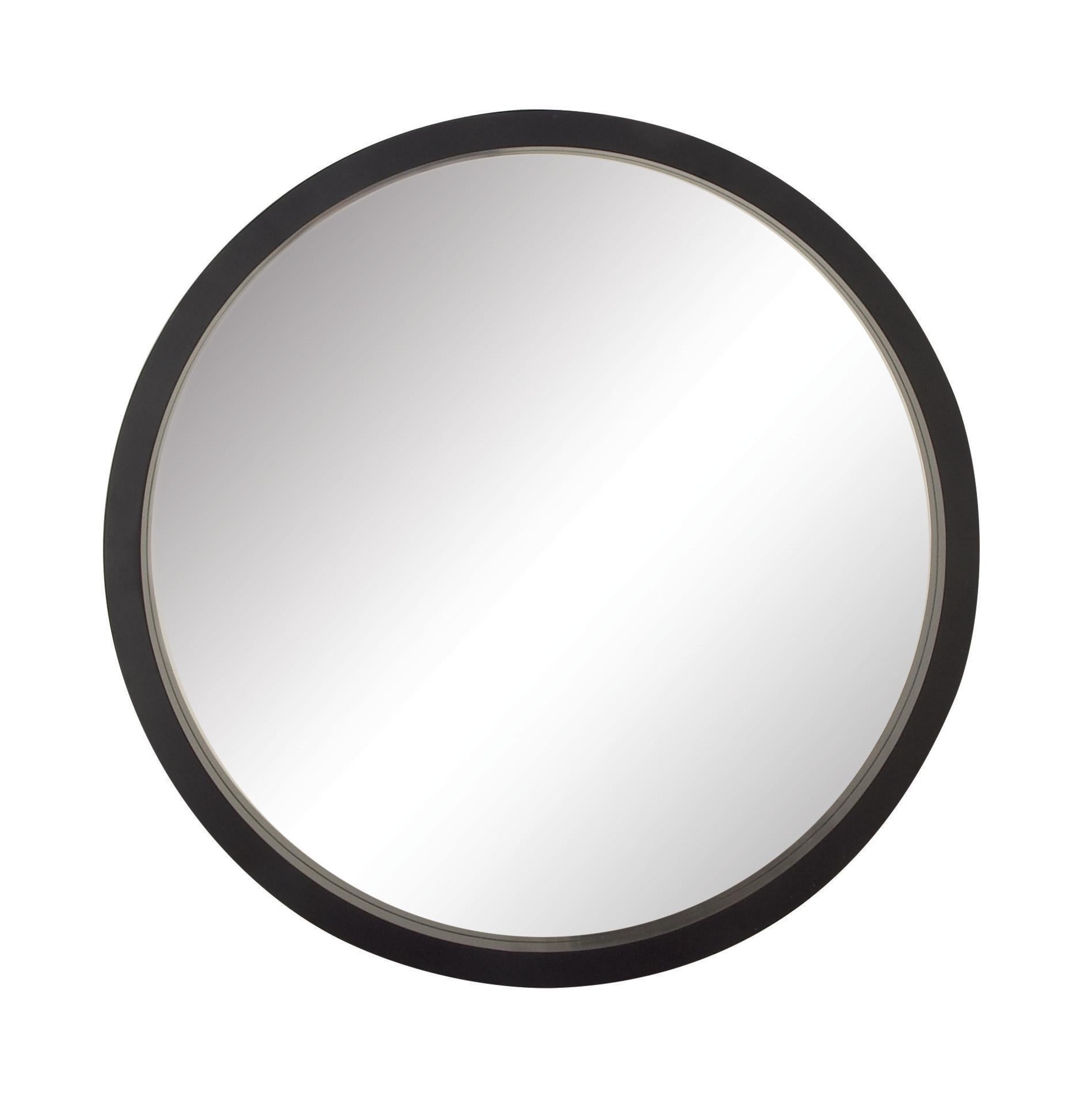 Black Wooden Room Wall Mirror