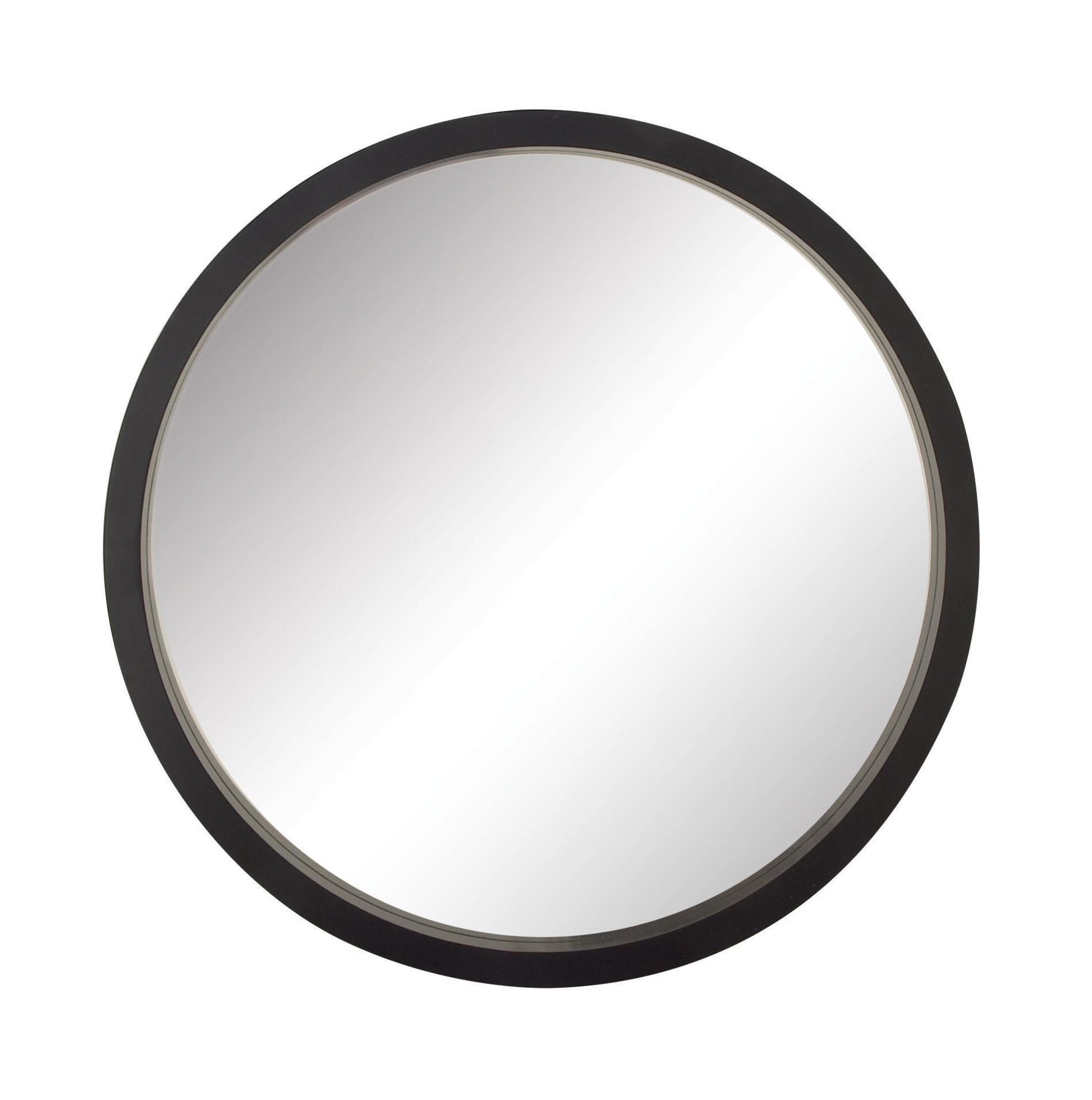 Black Wooden Room Wall Mirror