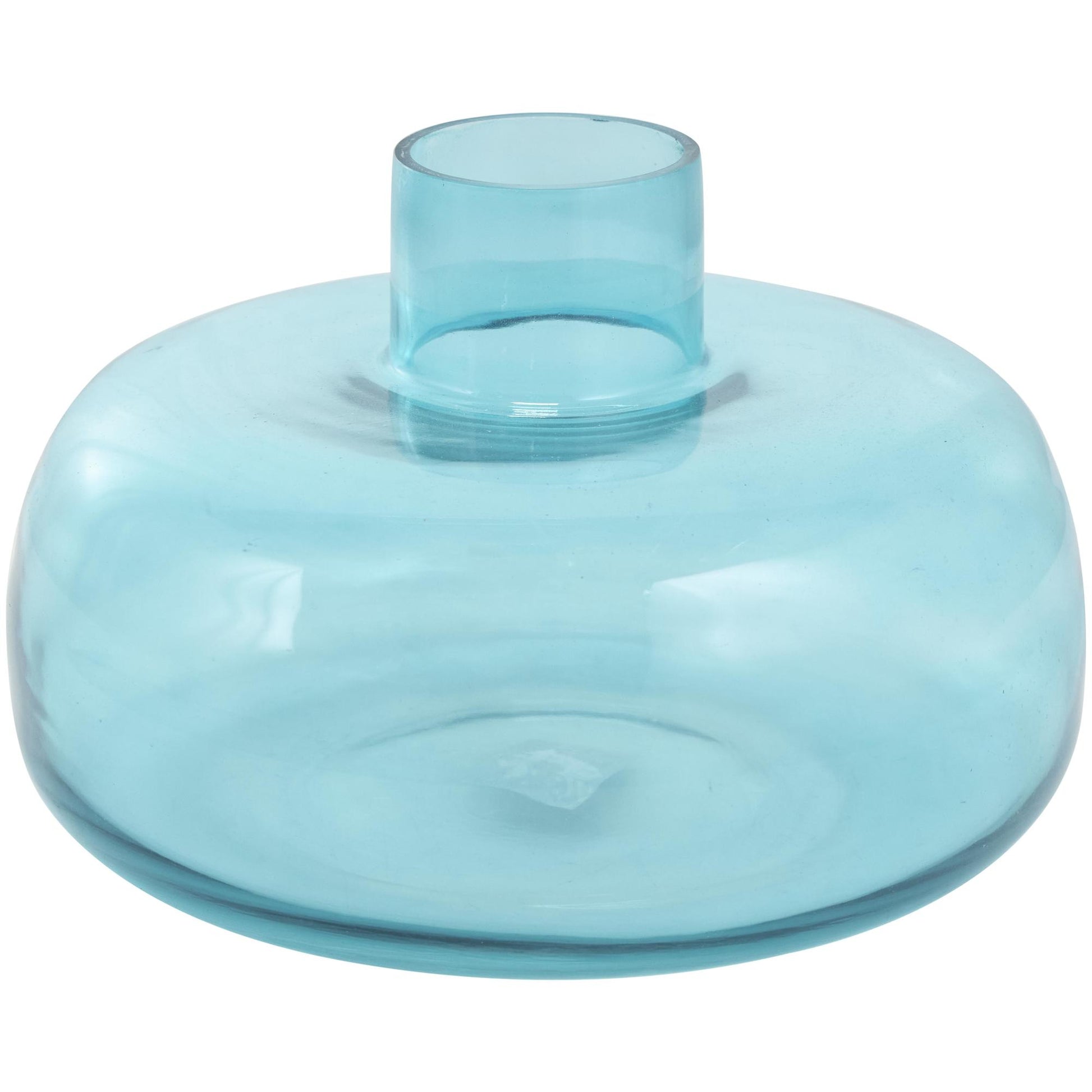 Set of 3 Glass Round Decorative Vase with Varying Shapes and Sizes