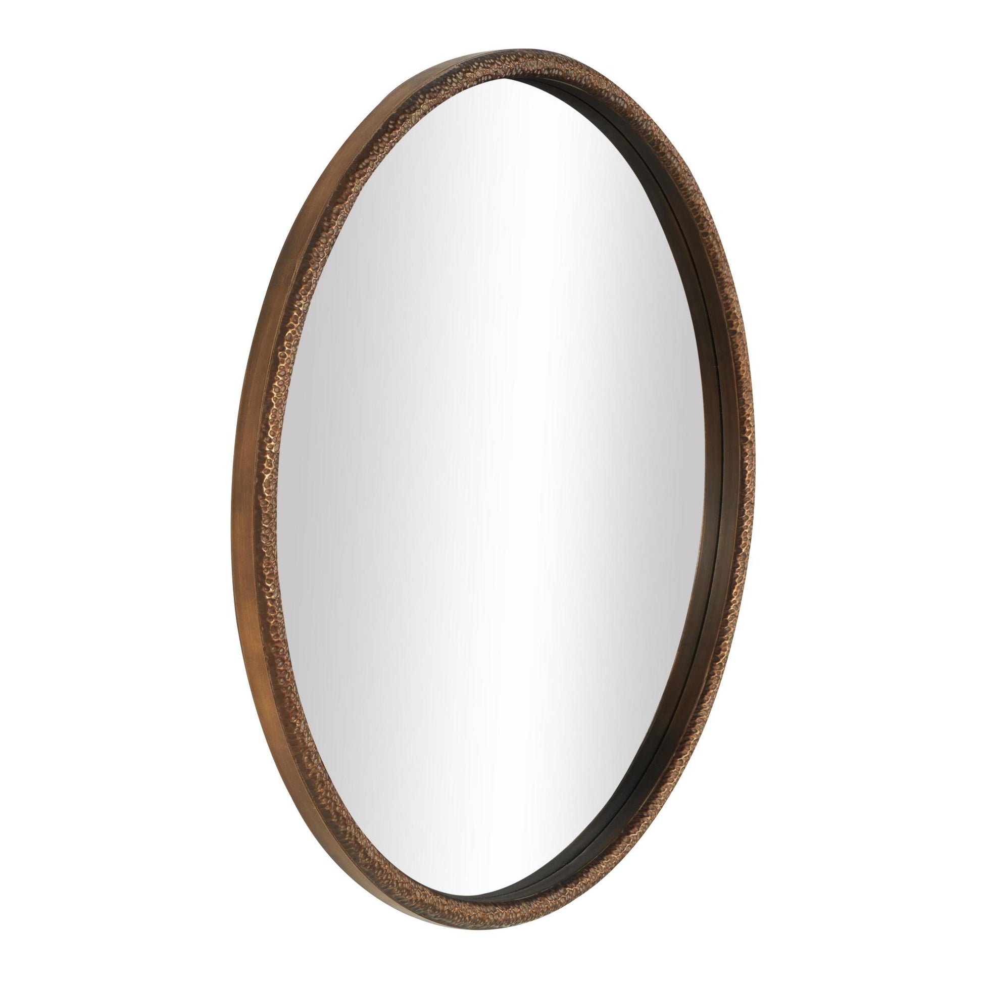 Metal Room Wall Mirror with Gold Inner Frame