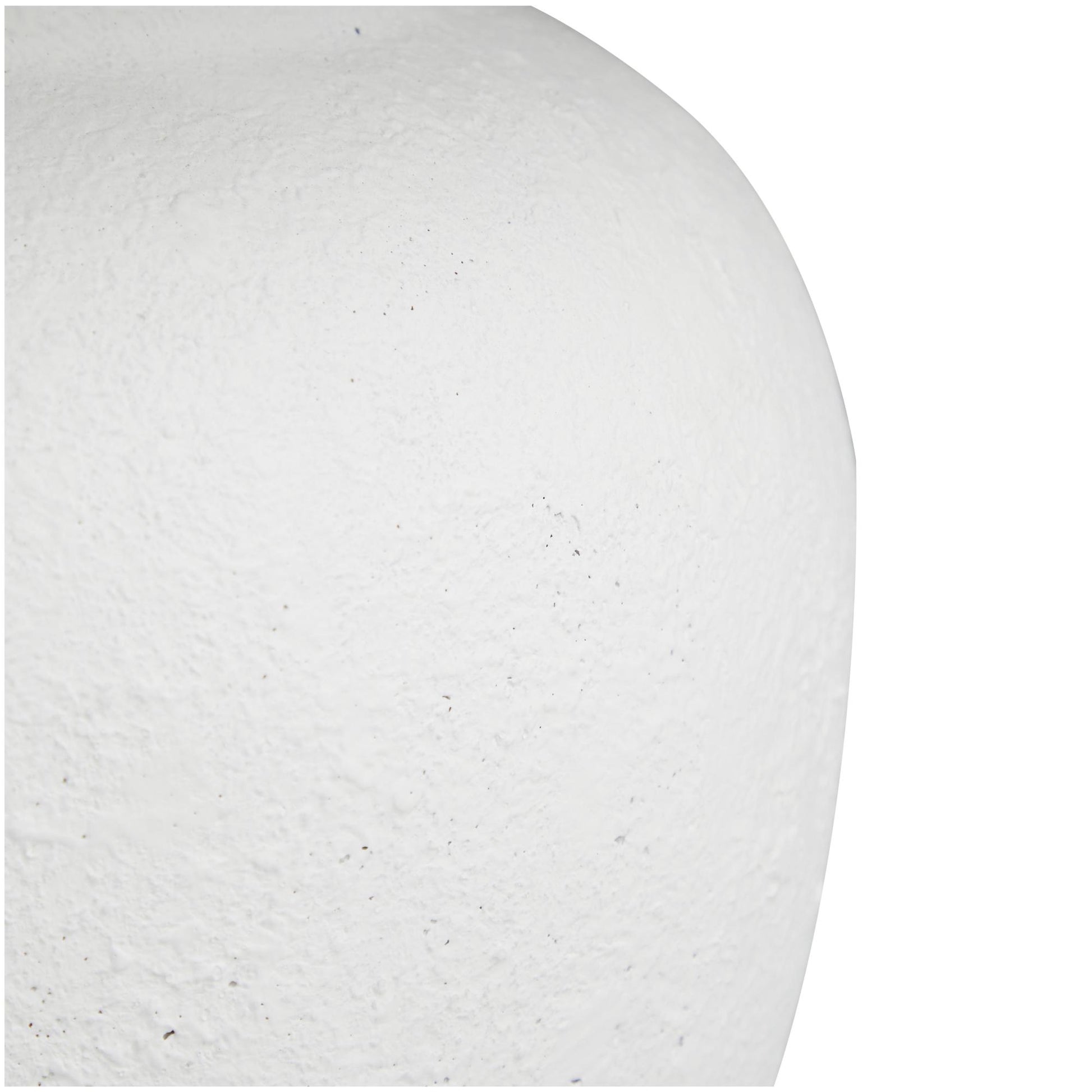 White Cement Stone Pot Inspired Room Table Lamp with Textured Exterior