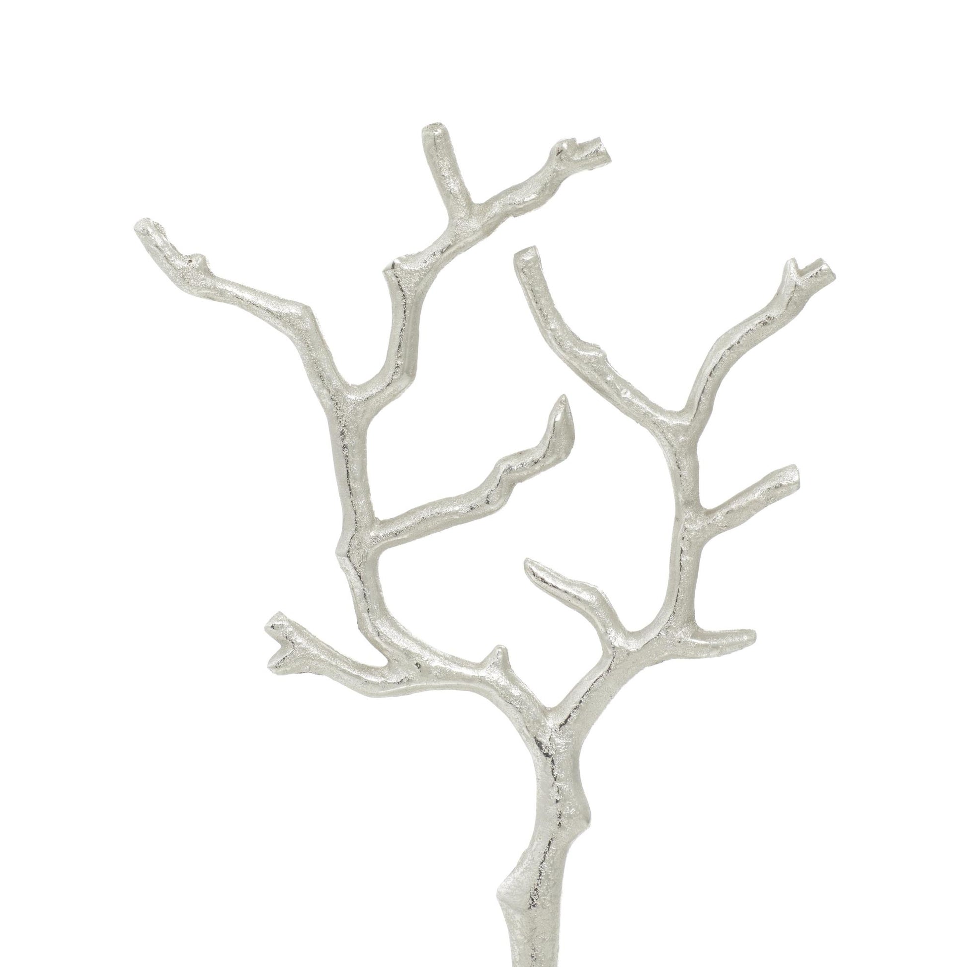 Tree Marble Display Jewelry Stand with Rectangular Base