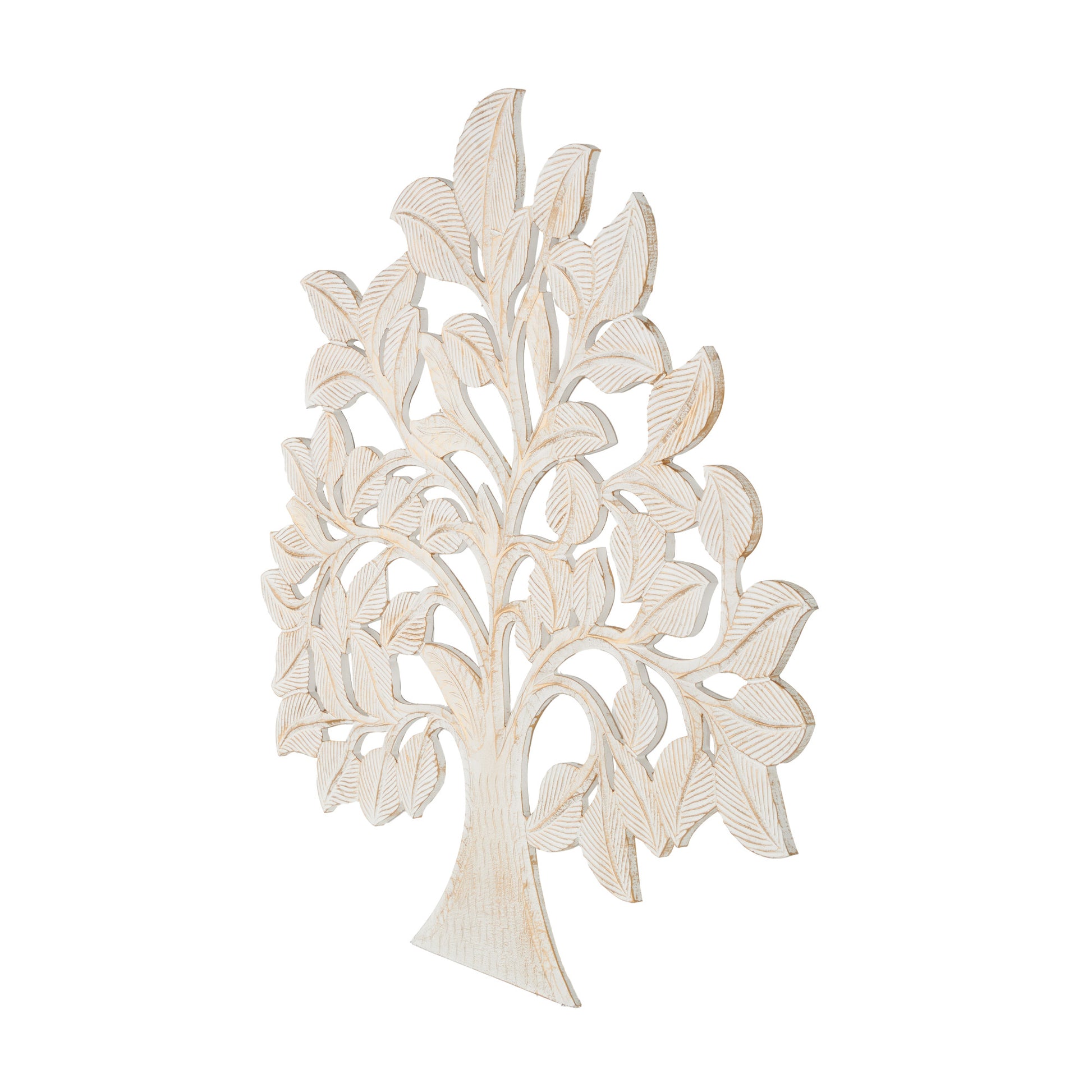 Tree Brass Wooden Handmade Large Carved Home Wall Decor